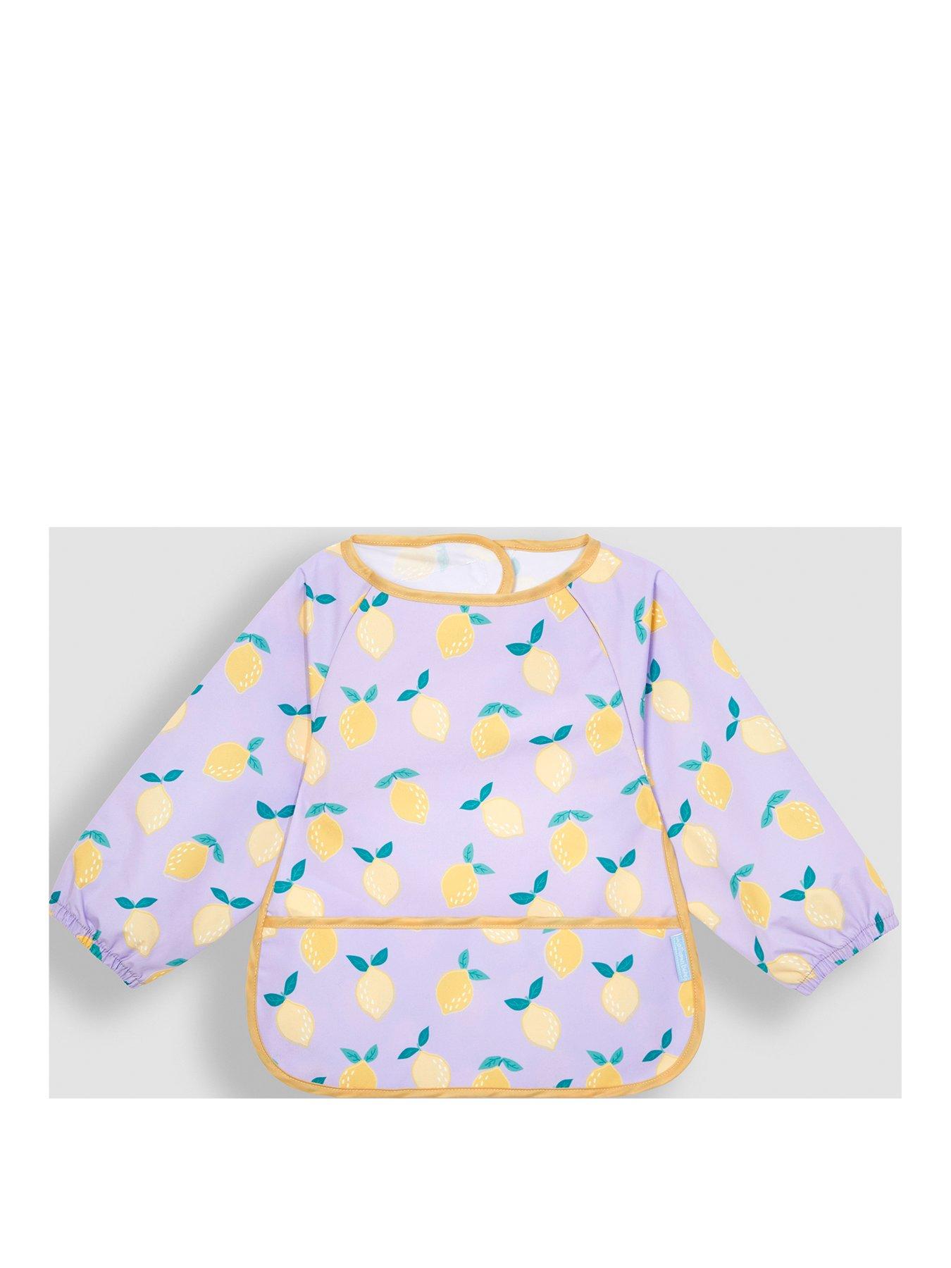 jojo-maman-bebe-lilac-lemons-deluxe-sleeved-bib-1-2-yearsback