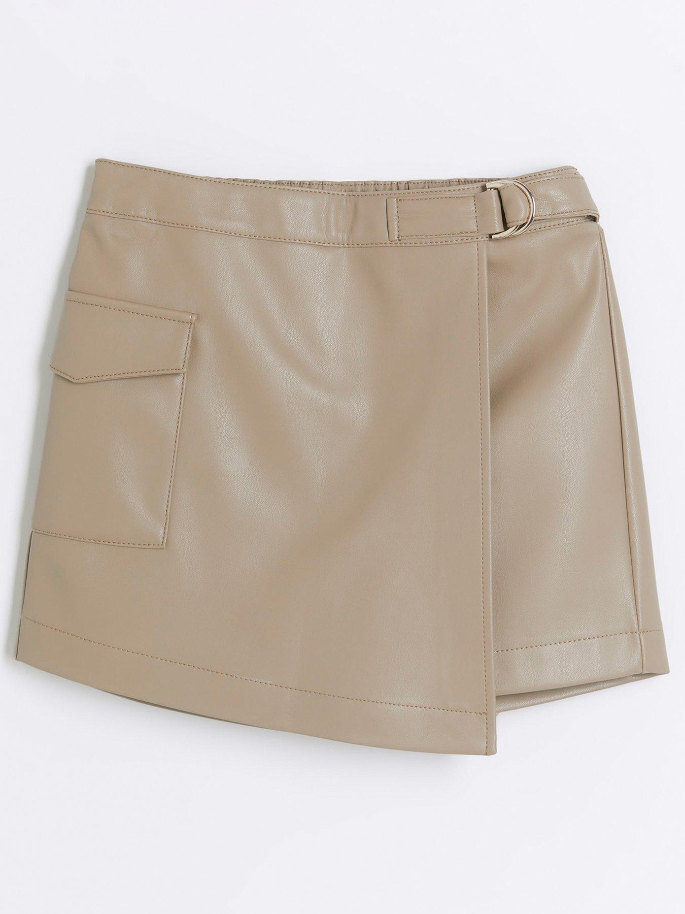 river-island-girls-faux-leather-skort-cream