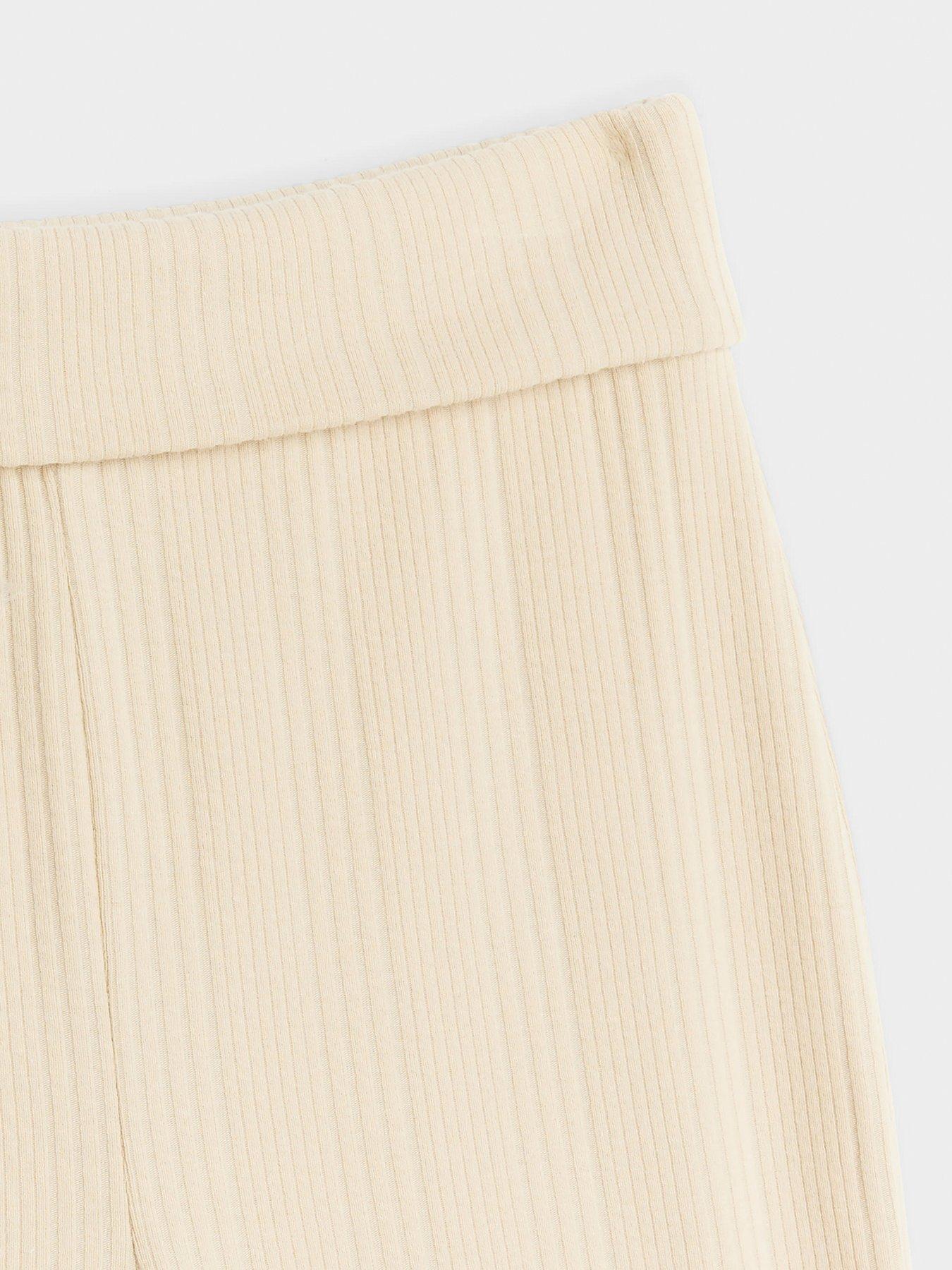 river-island-girls-ribbed-fold-over-waist-leggings-beigedetail