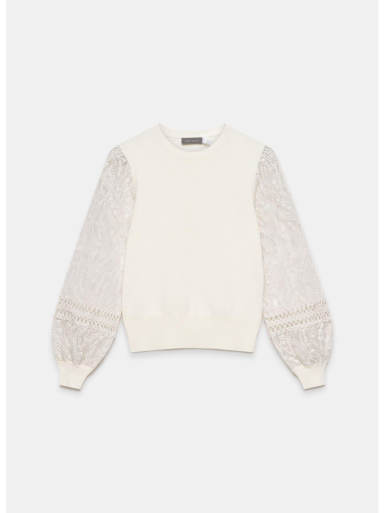 mint-velvet-ivory-woven-sleeve-jumperdetail