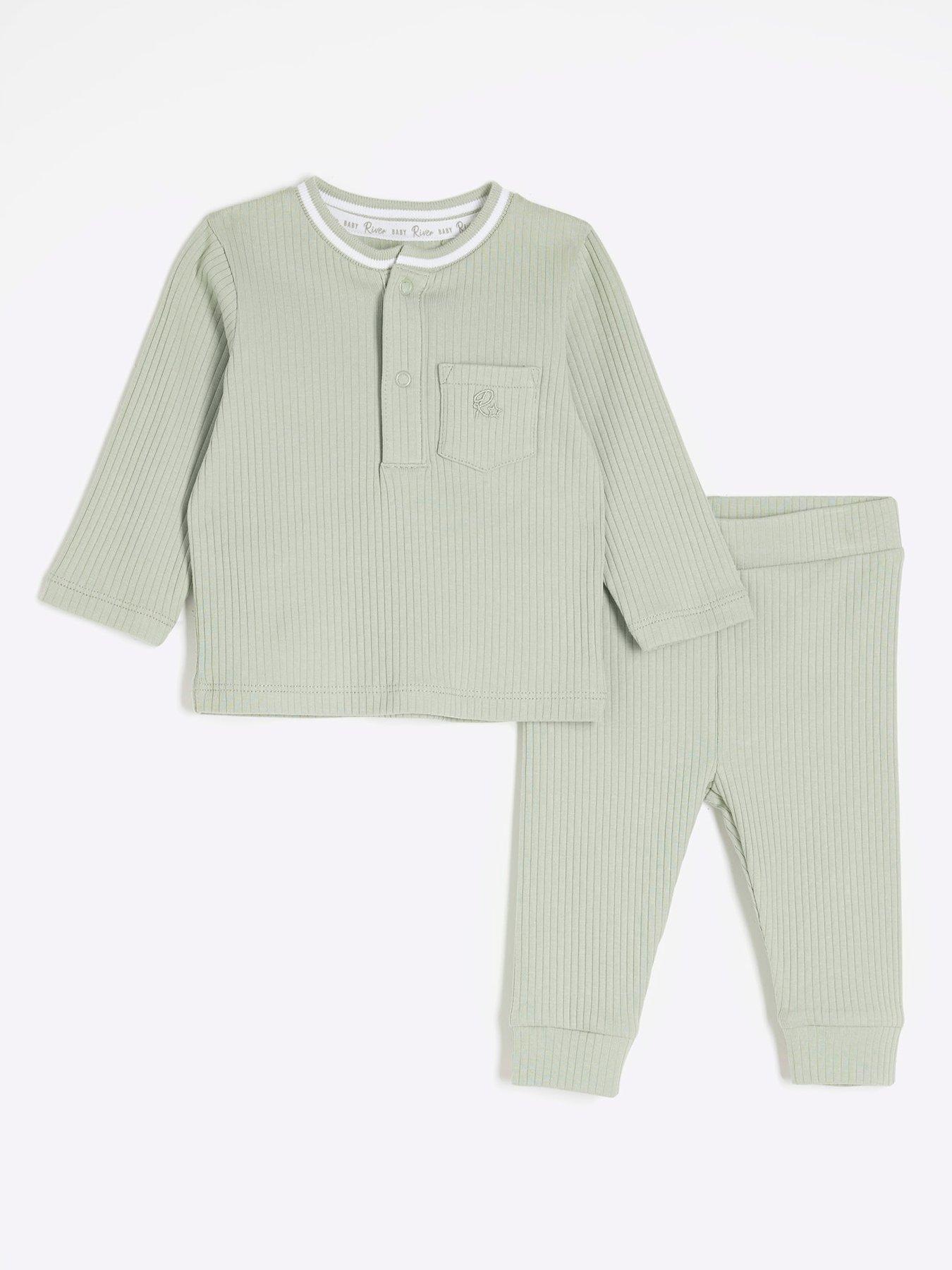 river-island-baby-baby-boys-tipped-rib-jumper-set-khaki