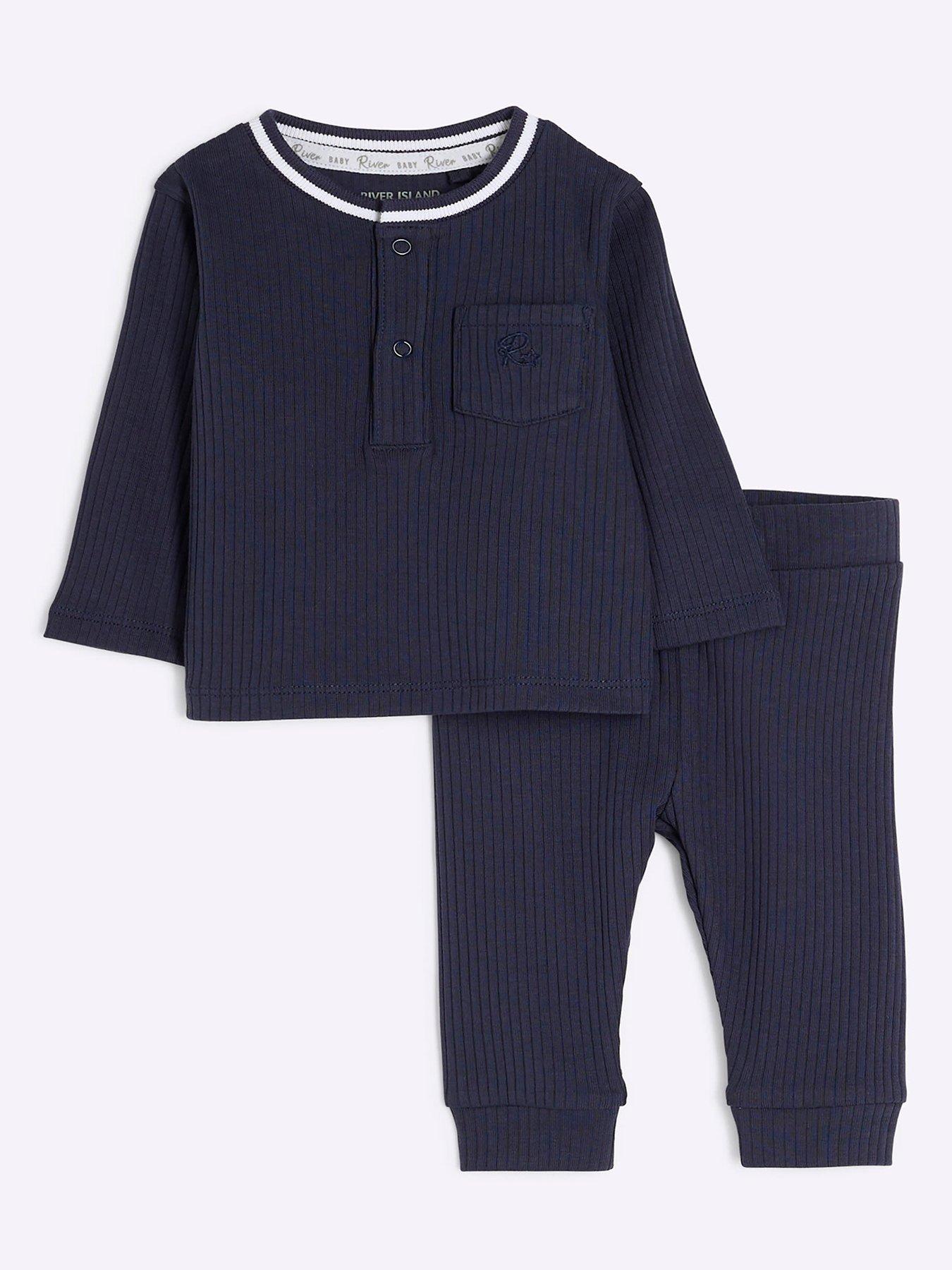 river-island-baby-baby-boys-tipped-rib-jumper-set-navy