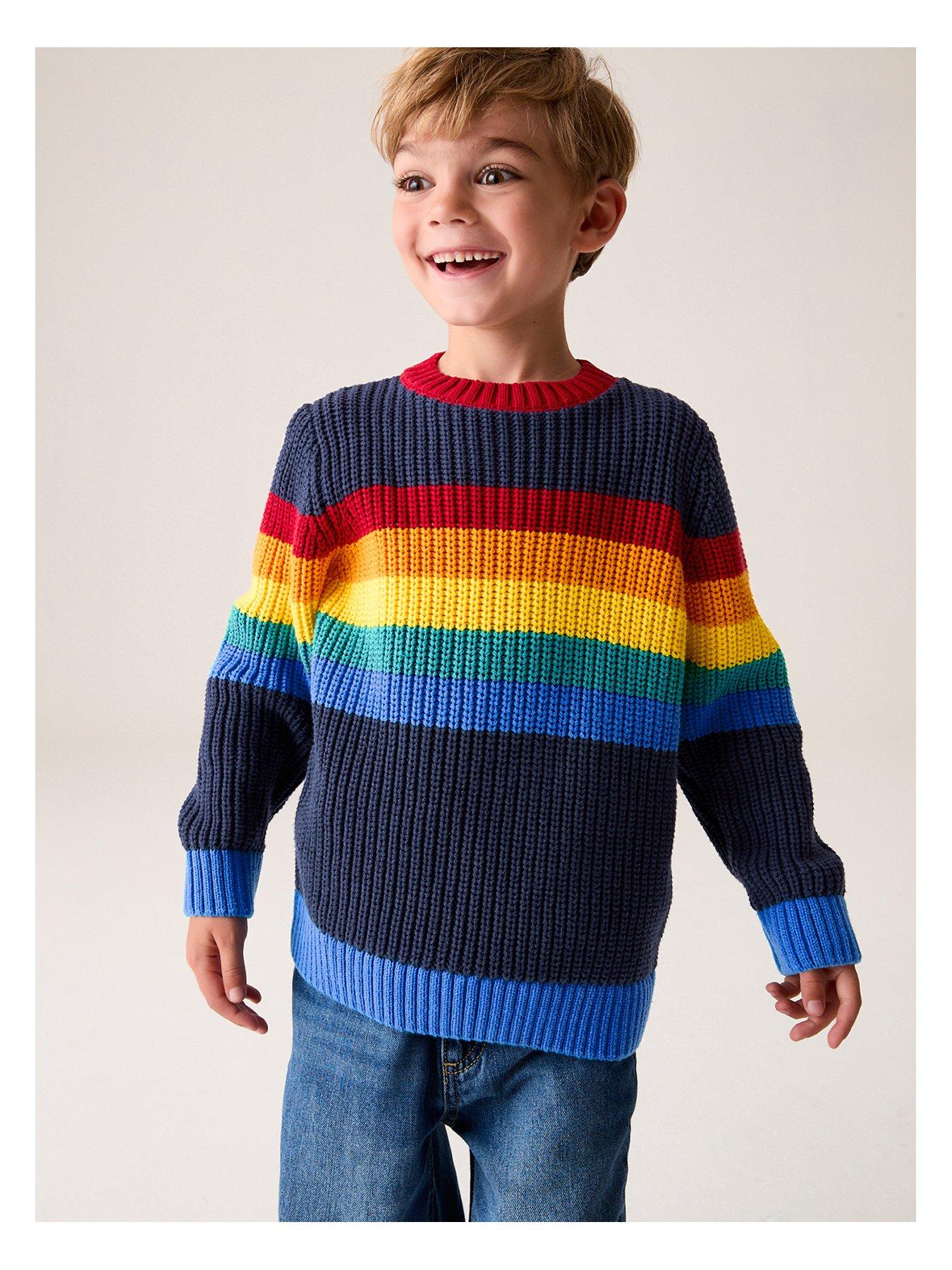 little-bird-navy-chest-stripe-knitted-jumper-multi