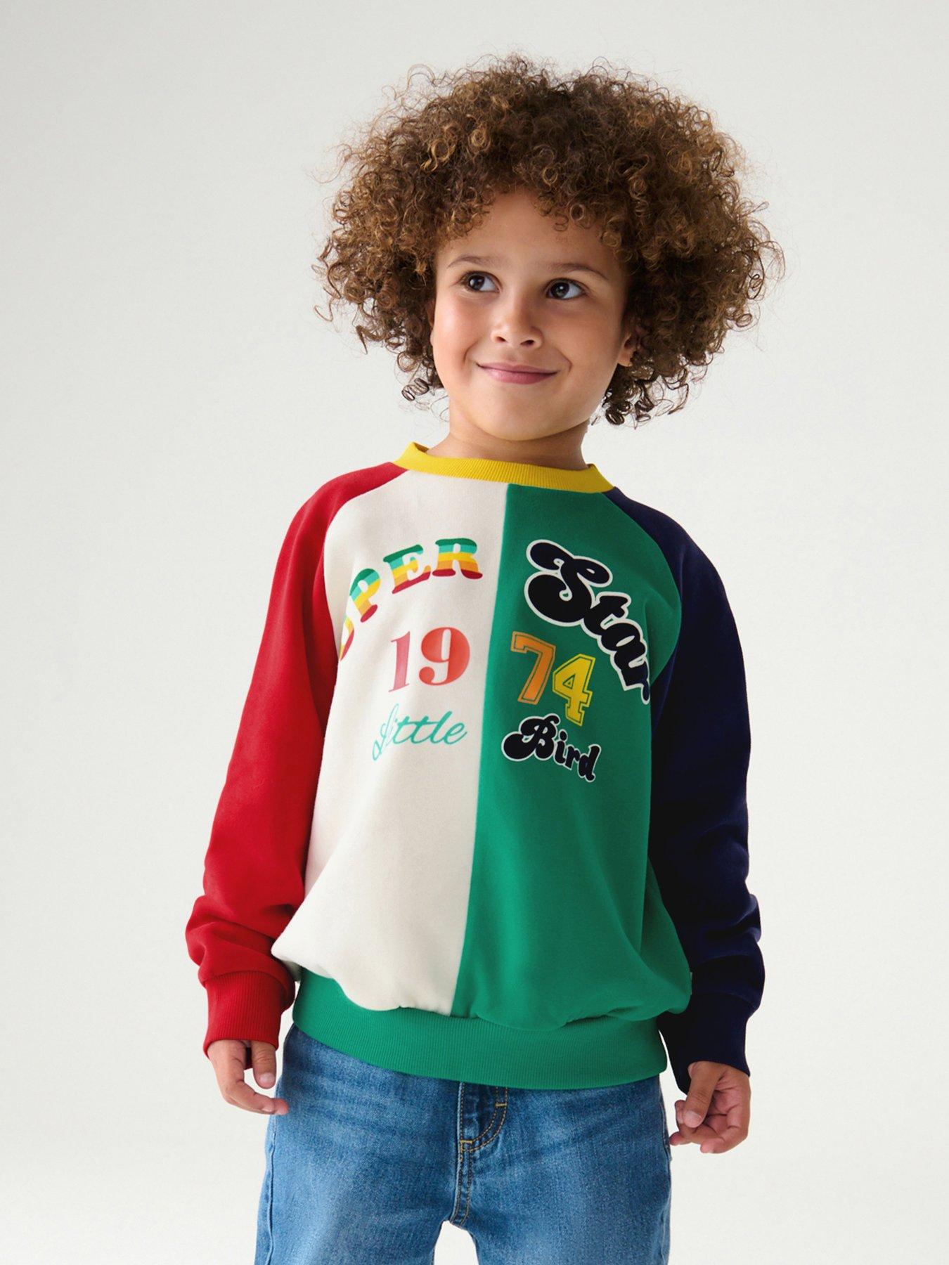 little-bird-spliced-logo-sweatshirt-multi