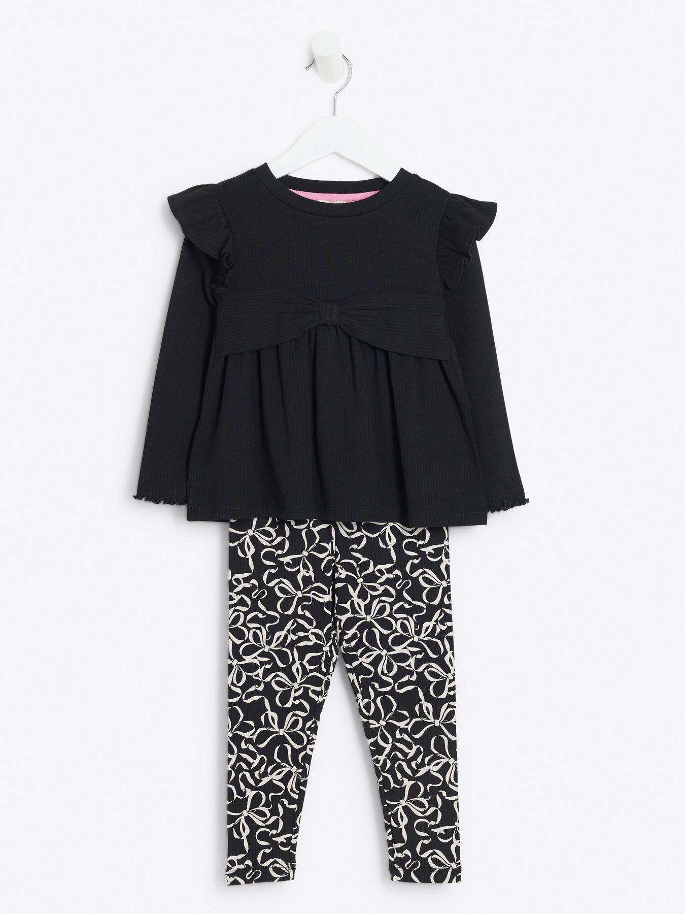 river-island-mini-mini-girls-top-and-bow-leggings-set-blackstillFront