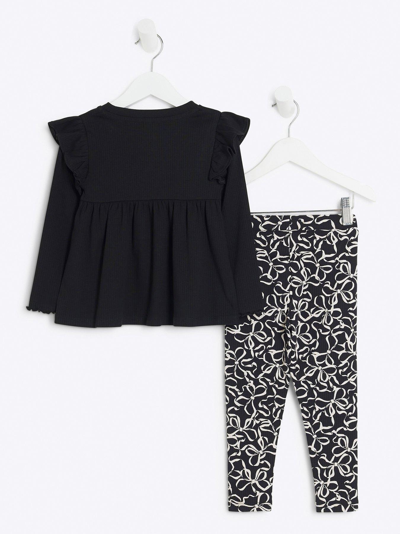 river-island-mini-mini-girls-top-and-bow-leggings-set-blackback