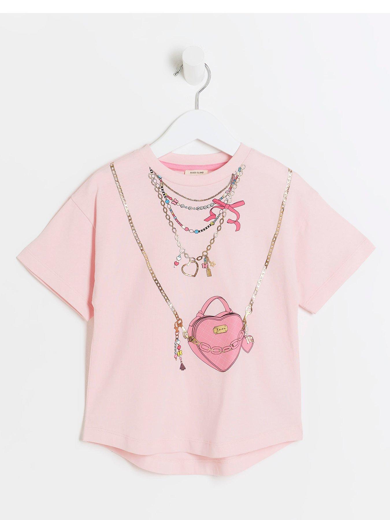 river-island-mini-mini-girls-necklace-bag-t-shirt-pink