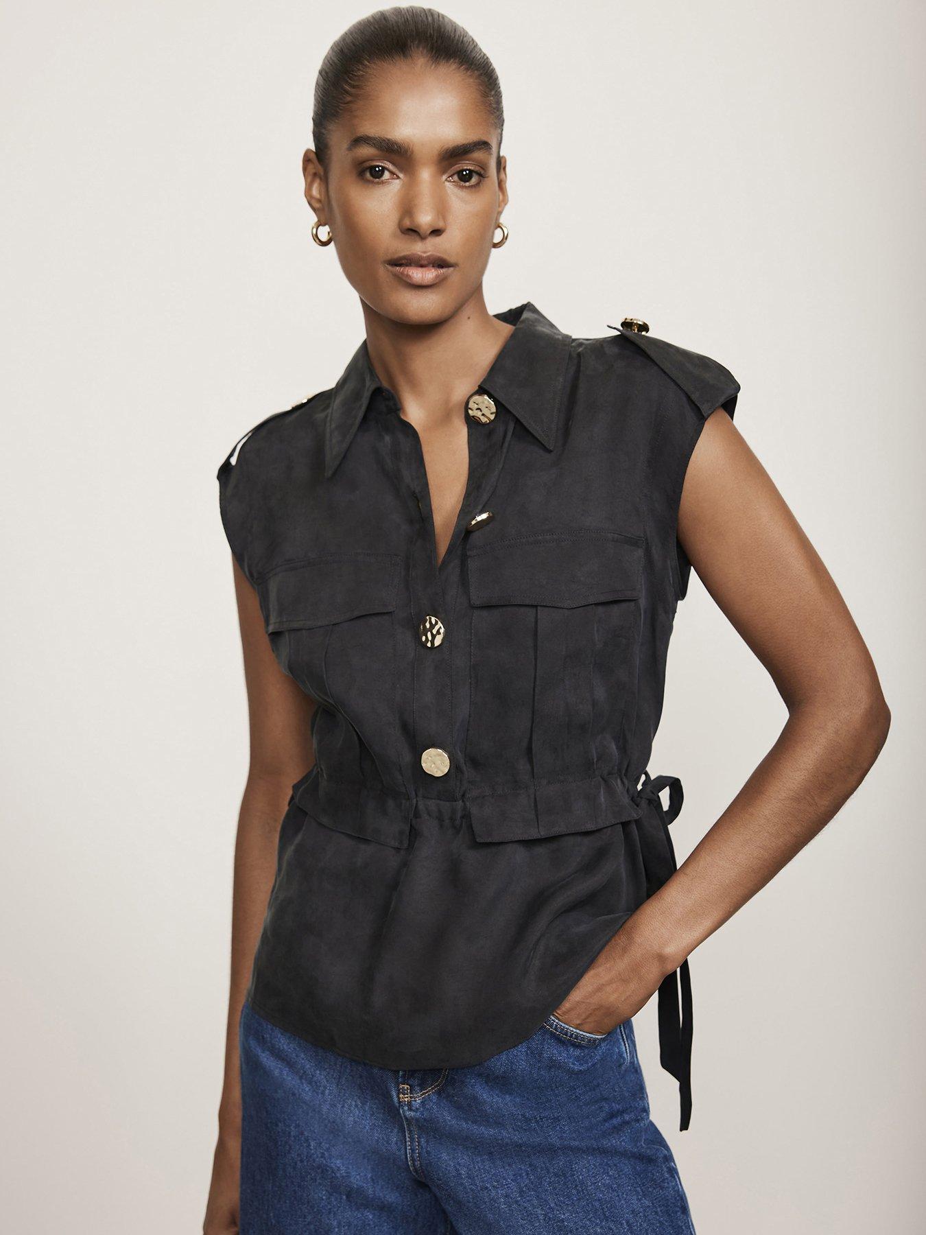 mint-velvet-navy-sleeveless-utility-shirt