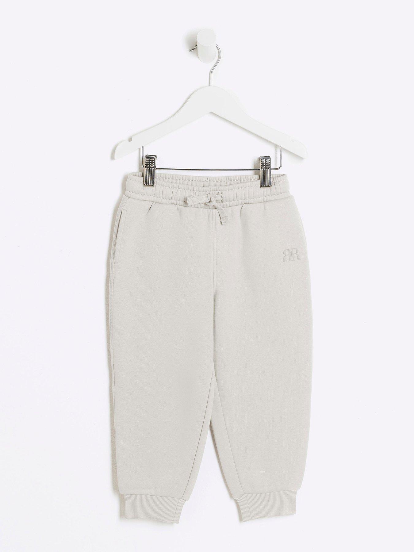 river-island-mini-ri-cuffed-joggers-beige