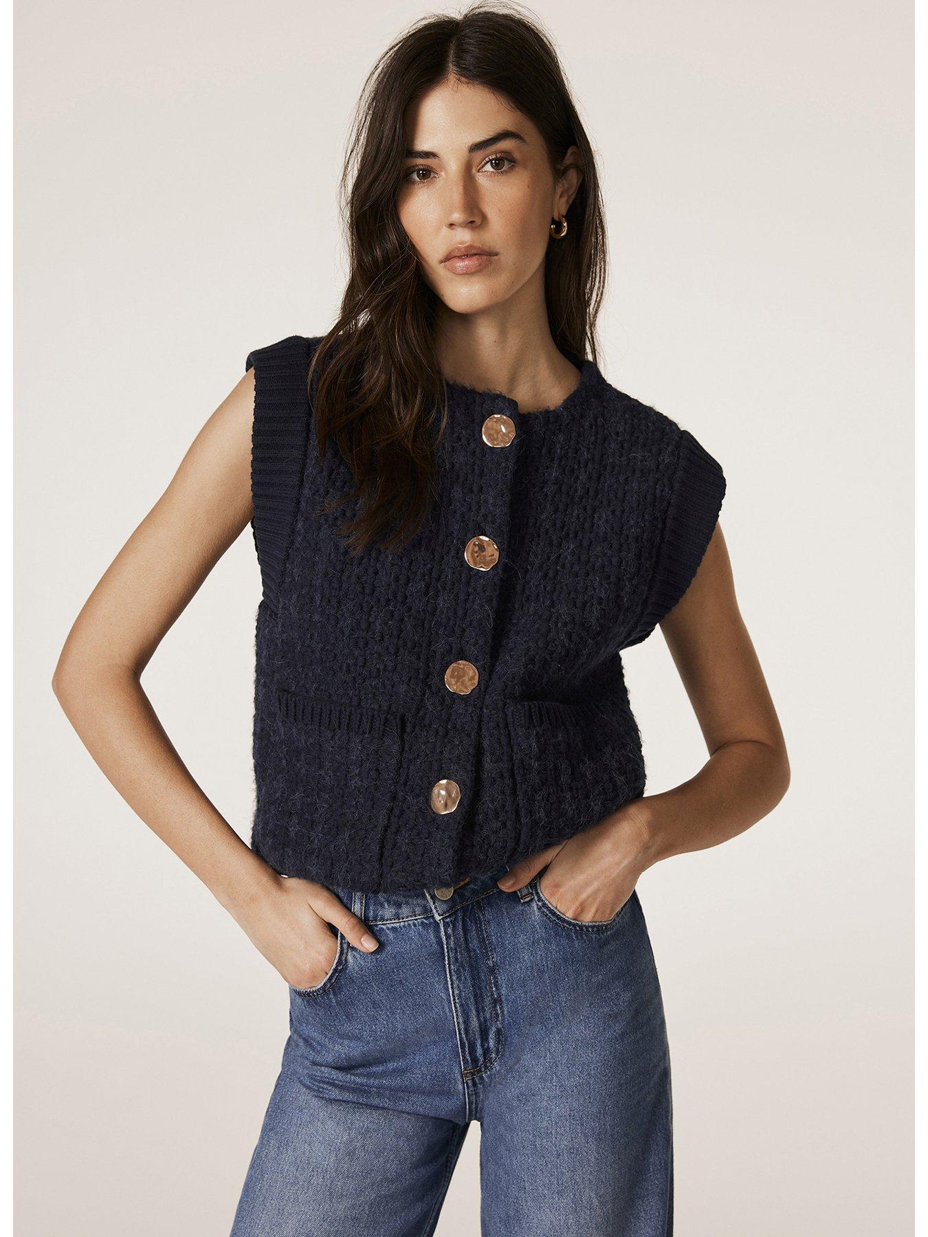 mint-velvet-navy-boucle-sleeveless-jacketback