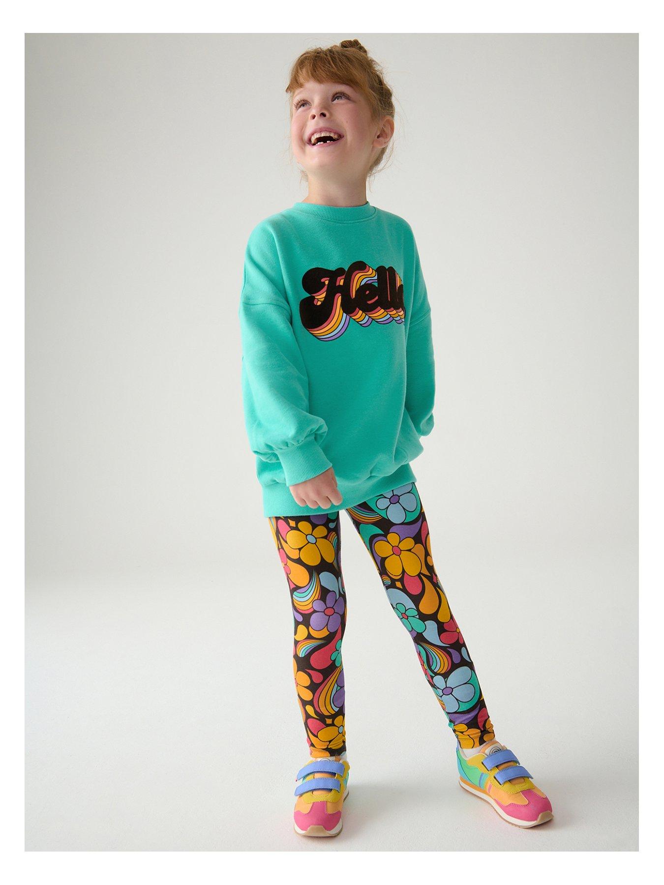 little-bird-hello-logo-sweat-top-and-legging-set-blue