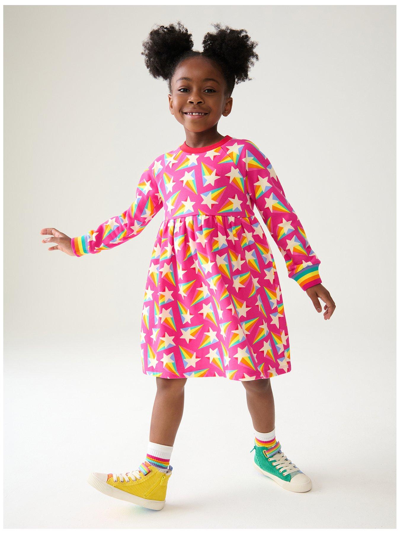 little-bird-girls-rainbow-sweat-dress-pink