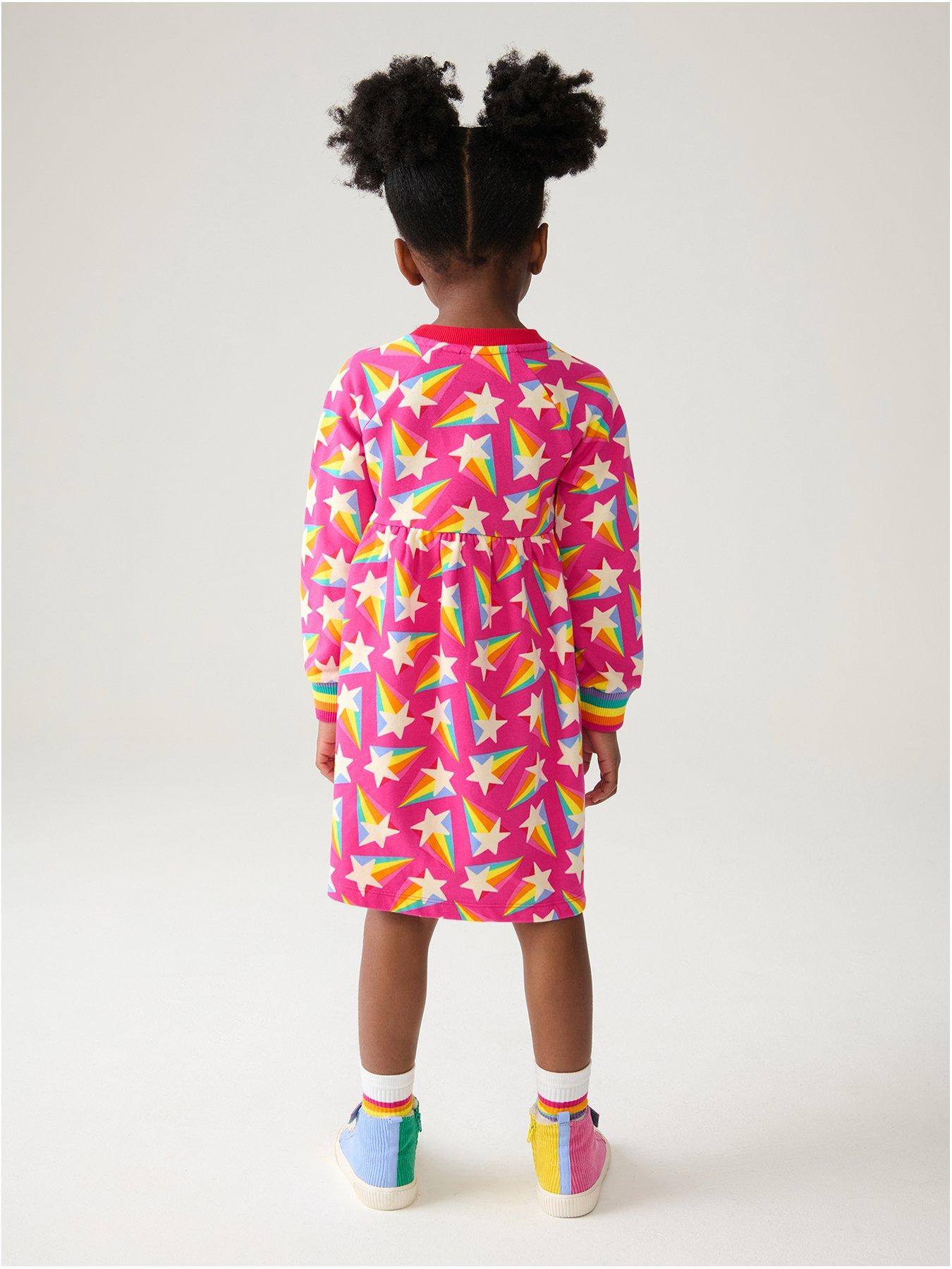 little-bird-girls-rainbow-sweat-dress-pinkback