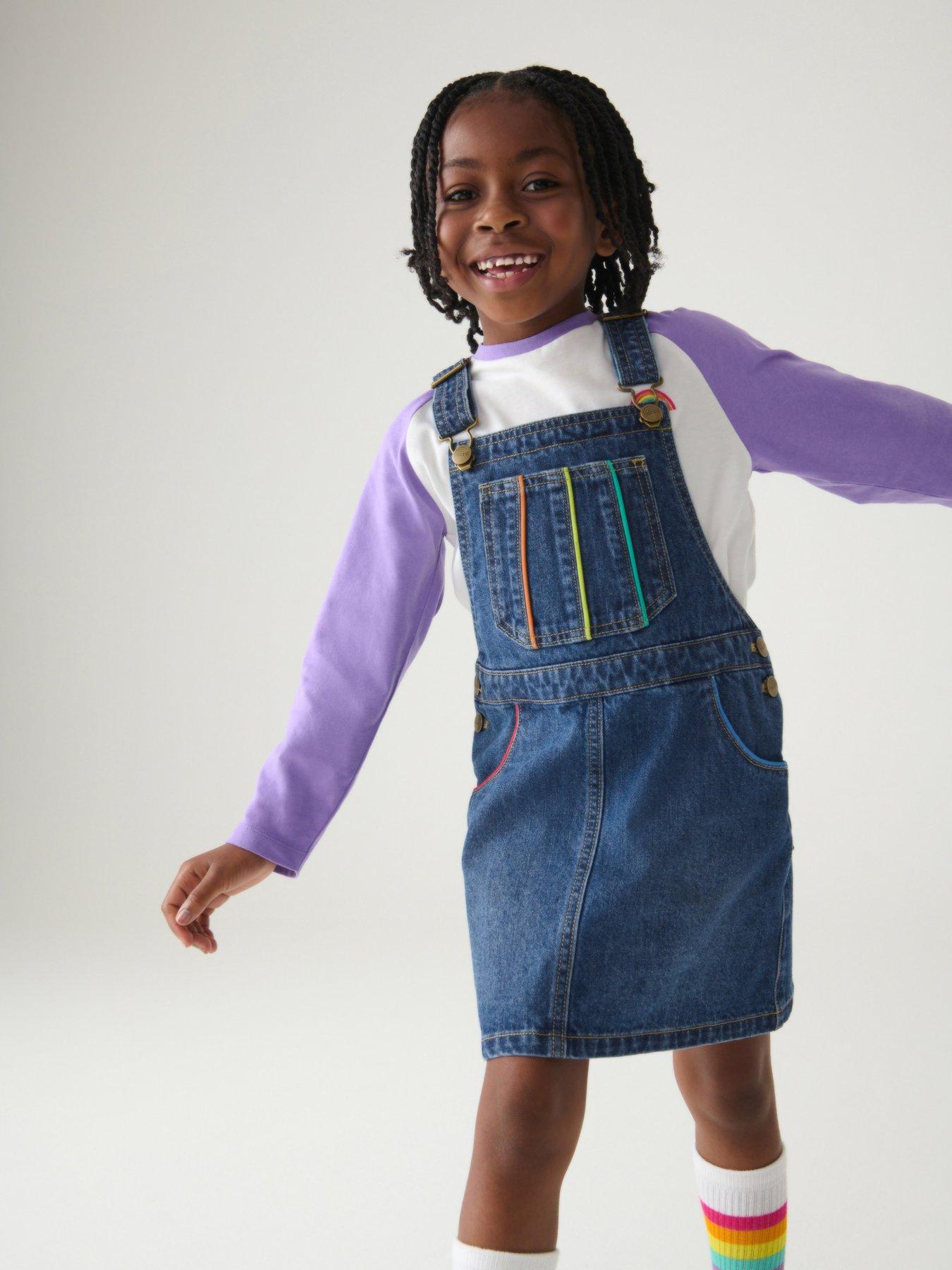 little-bird-little-bird-denim-rainbow-pinafore-dress