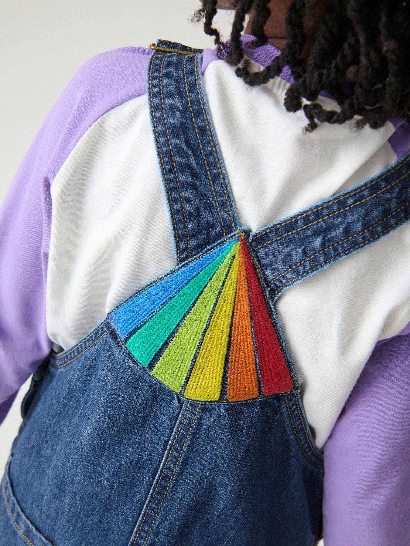 little-bird-little-bird-denim-rainbow-pinafore-dressdetail