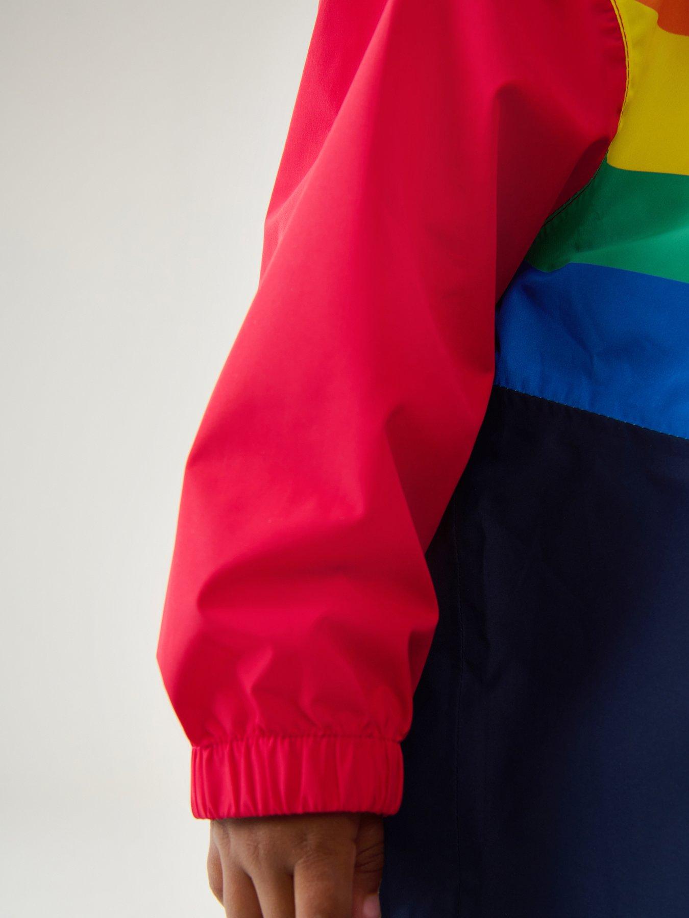 Image 5 of 5 of Little Bird Boys Rainbow Chevron Puddlesuit - Multi