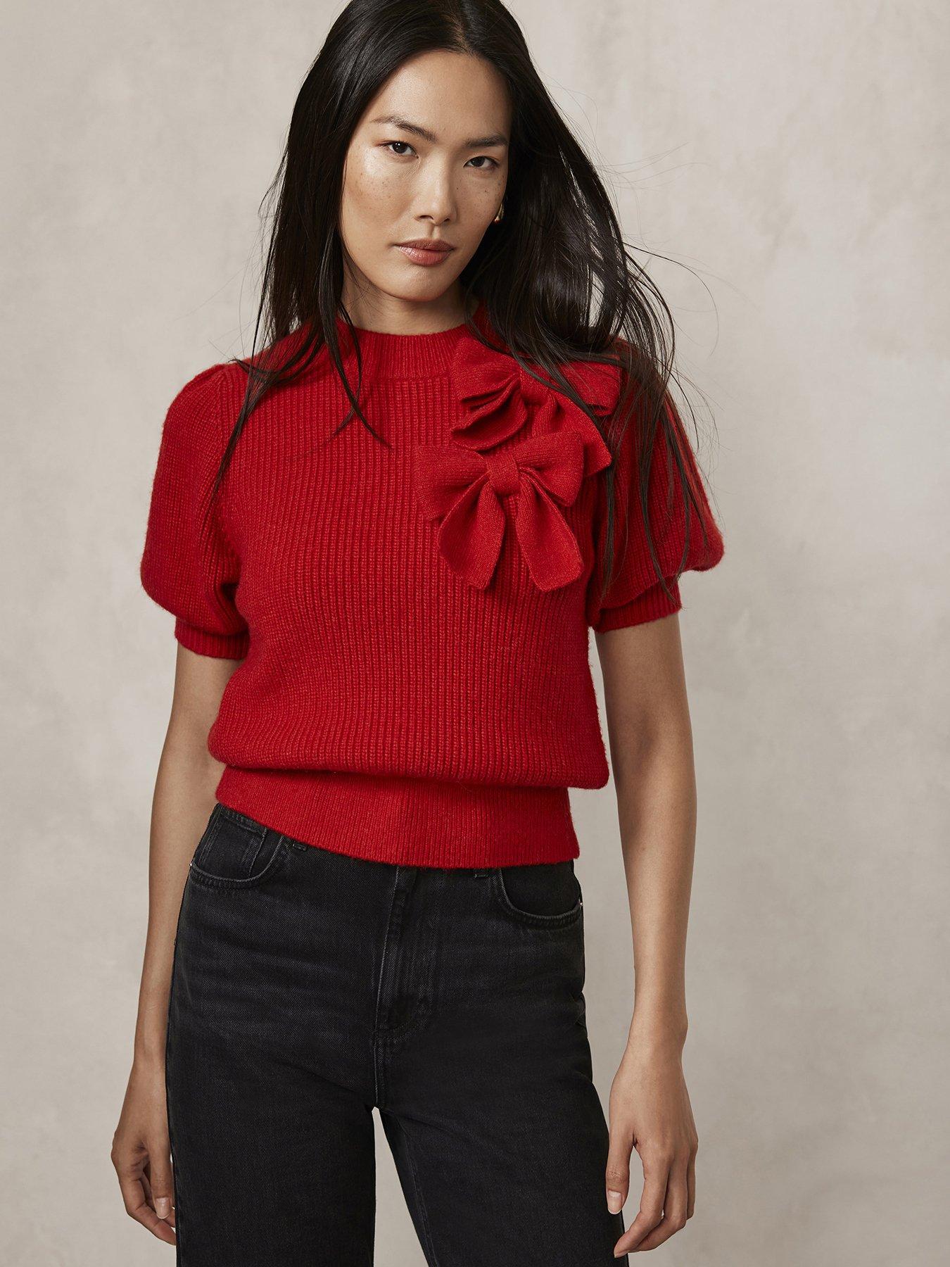 mint-velvet-red-double-bow-knitted-top