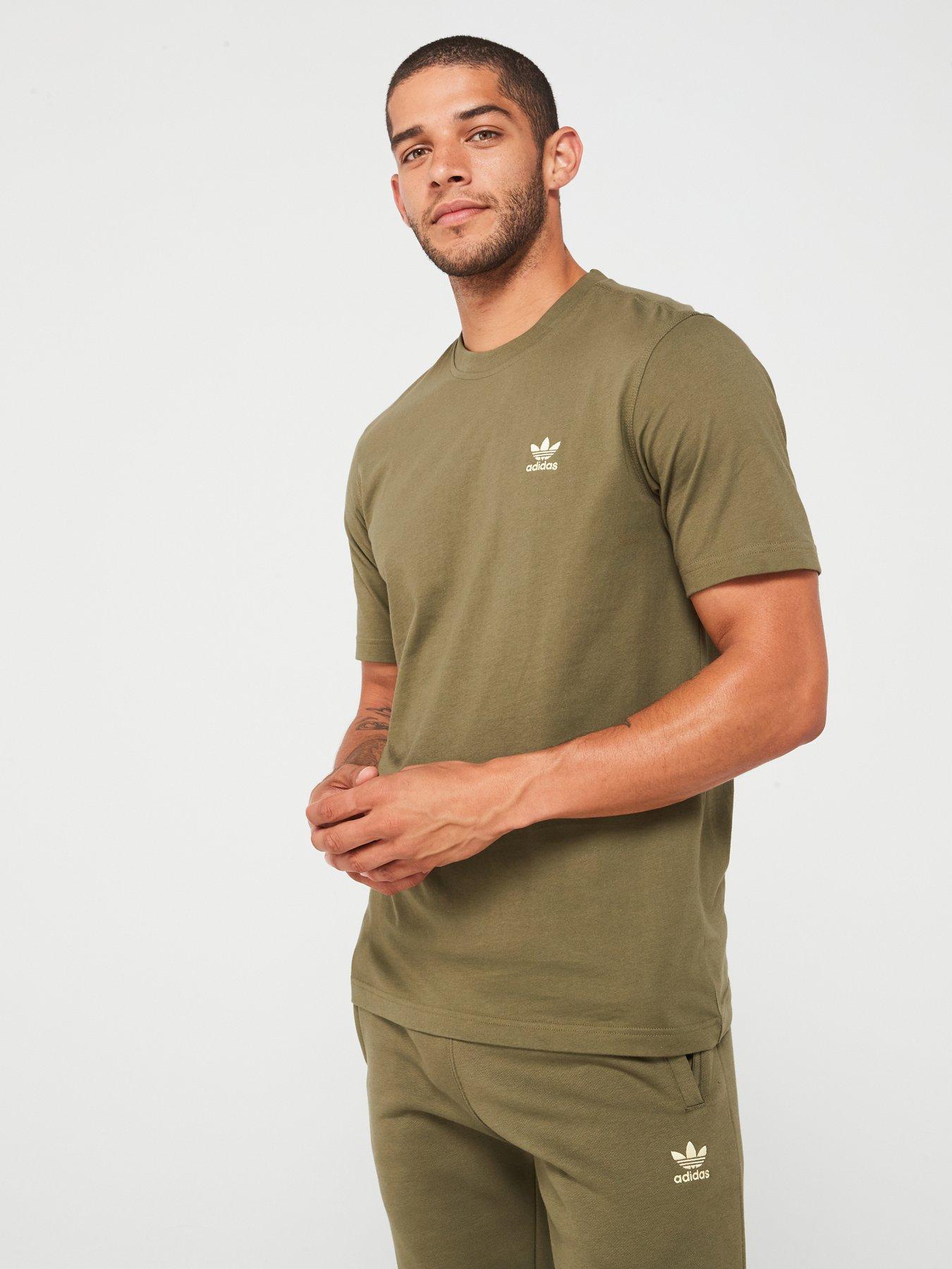 adidas-originals-mens-essential-trefoil-tee-olive