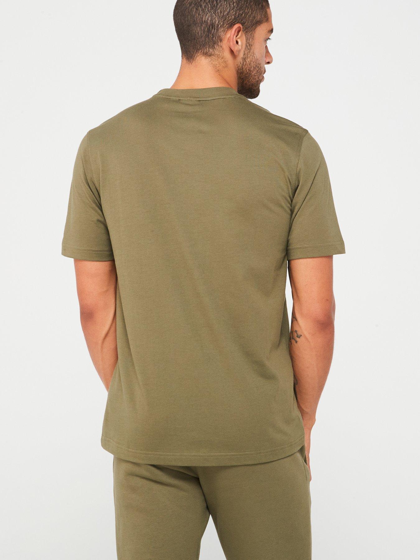 adidas-originals-mens-essential-trefoil-tee-olivestillFront