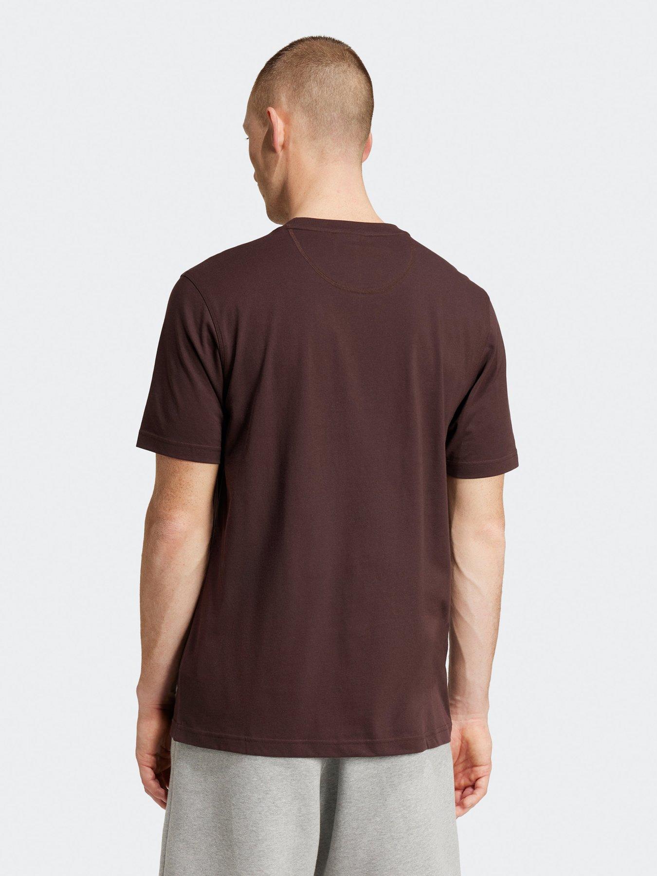 adidas-originals-mens-essential-trefoil-tee-brownstillFront