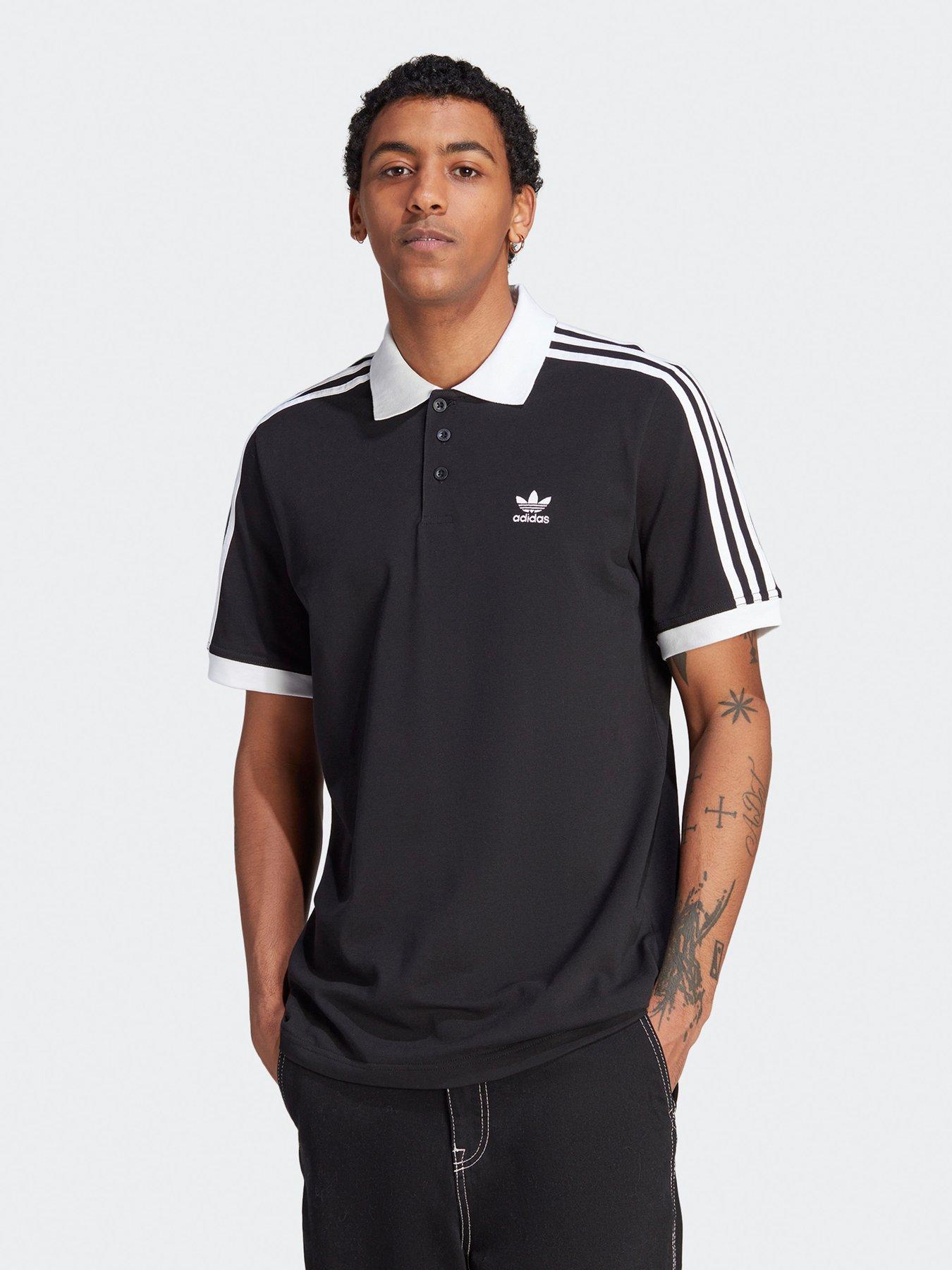 adidas-originals-mens-3-stripes-polo-black