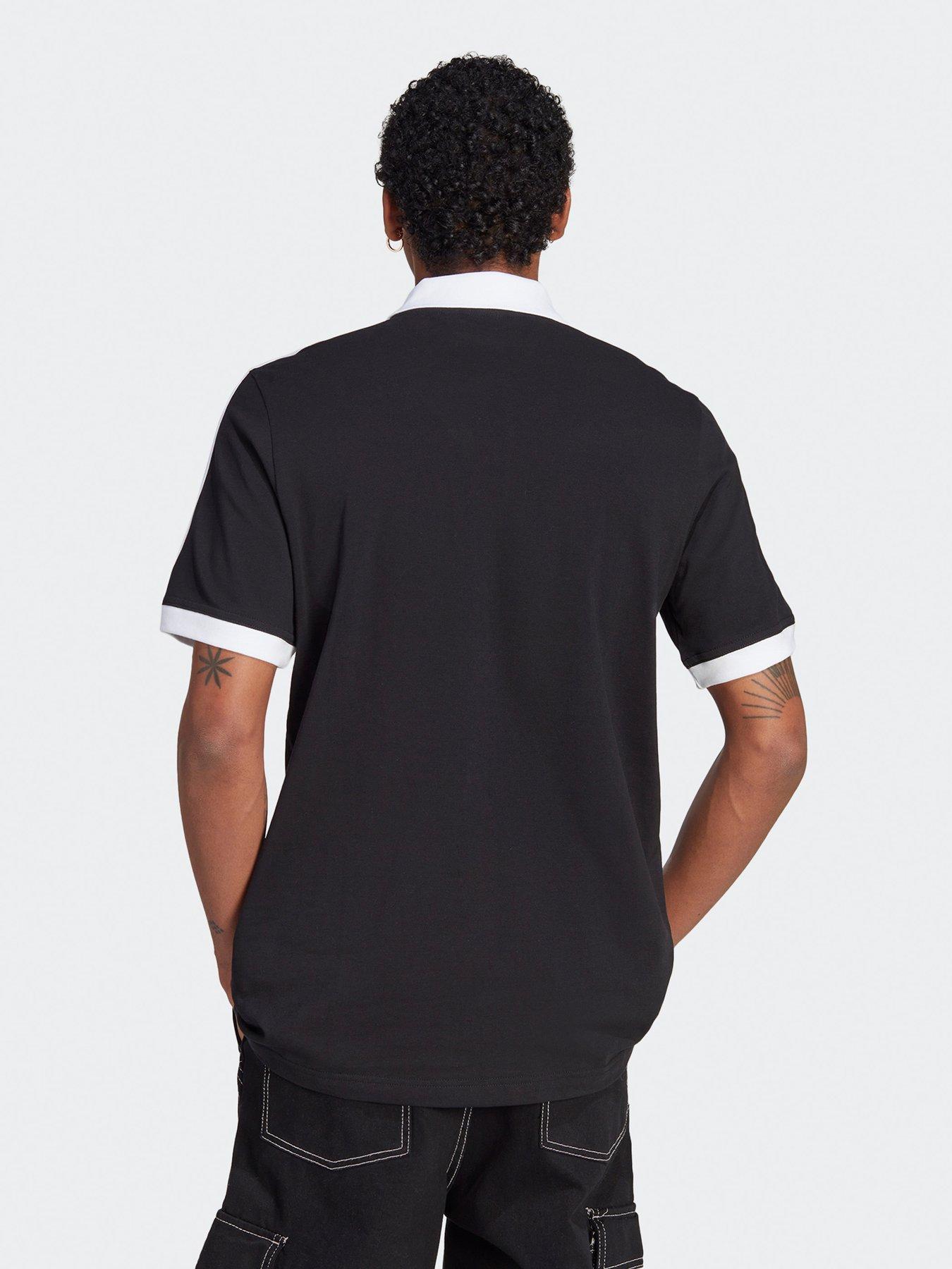 adidas-originals-mens-3-stripes-polo-blackstillFront