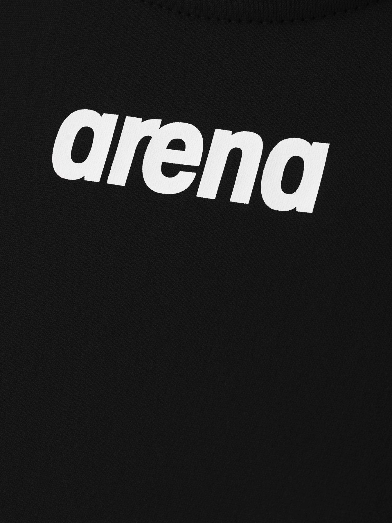 Image 3 of 4 of Arena Girls Team Swim Tech Solid Swimsuit- Black
