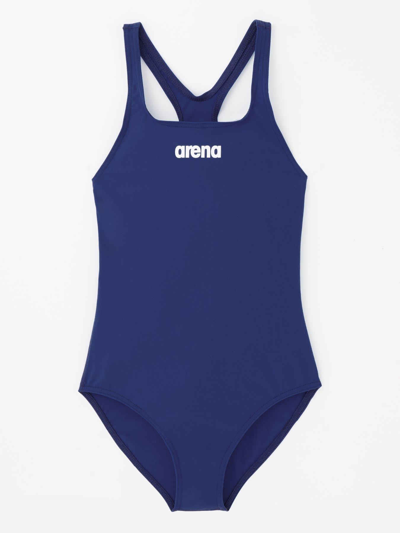 arena-girls-team-pro-solid-swimsuit-navy-bluefront