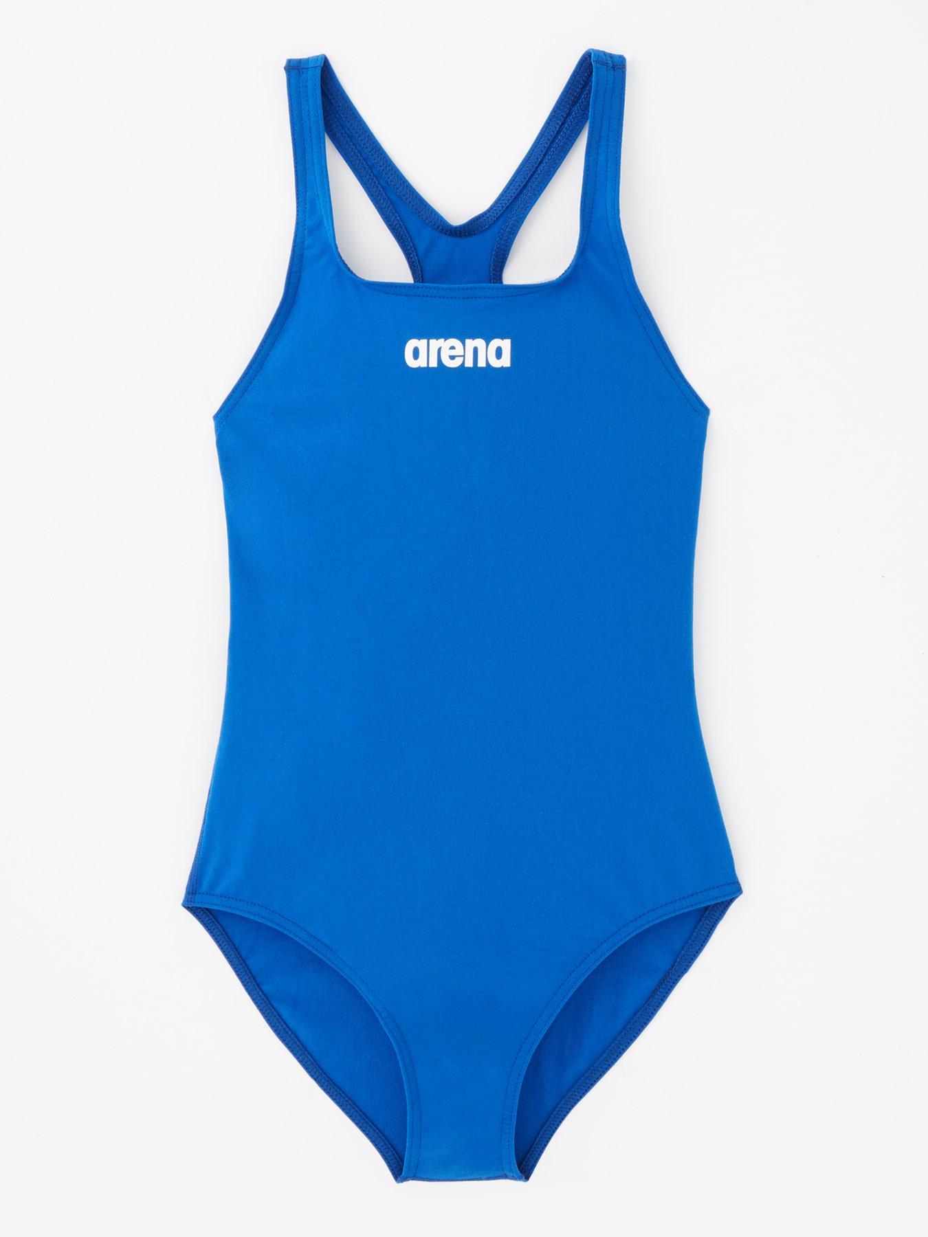 arena-girls-team-pro-solid-swimsuit-blue