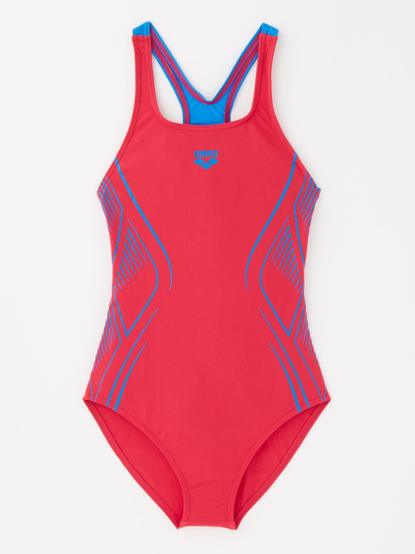 Image 1 of 4 of Arena Girls Reflecting Pro Swimsuit - Pink