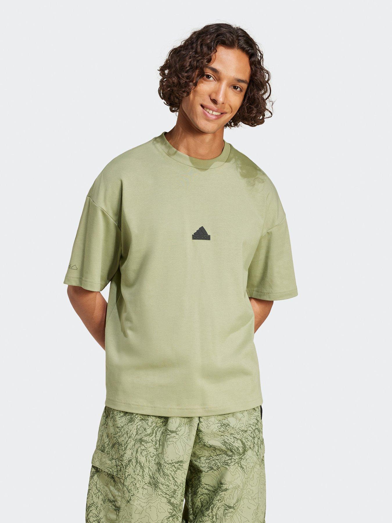 adidas-sportswear-mens-city-escape-tee-dark-greenfront