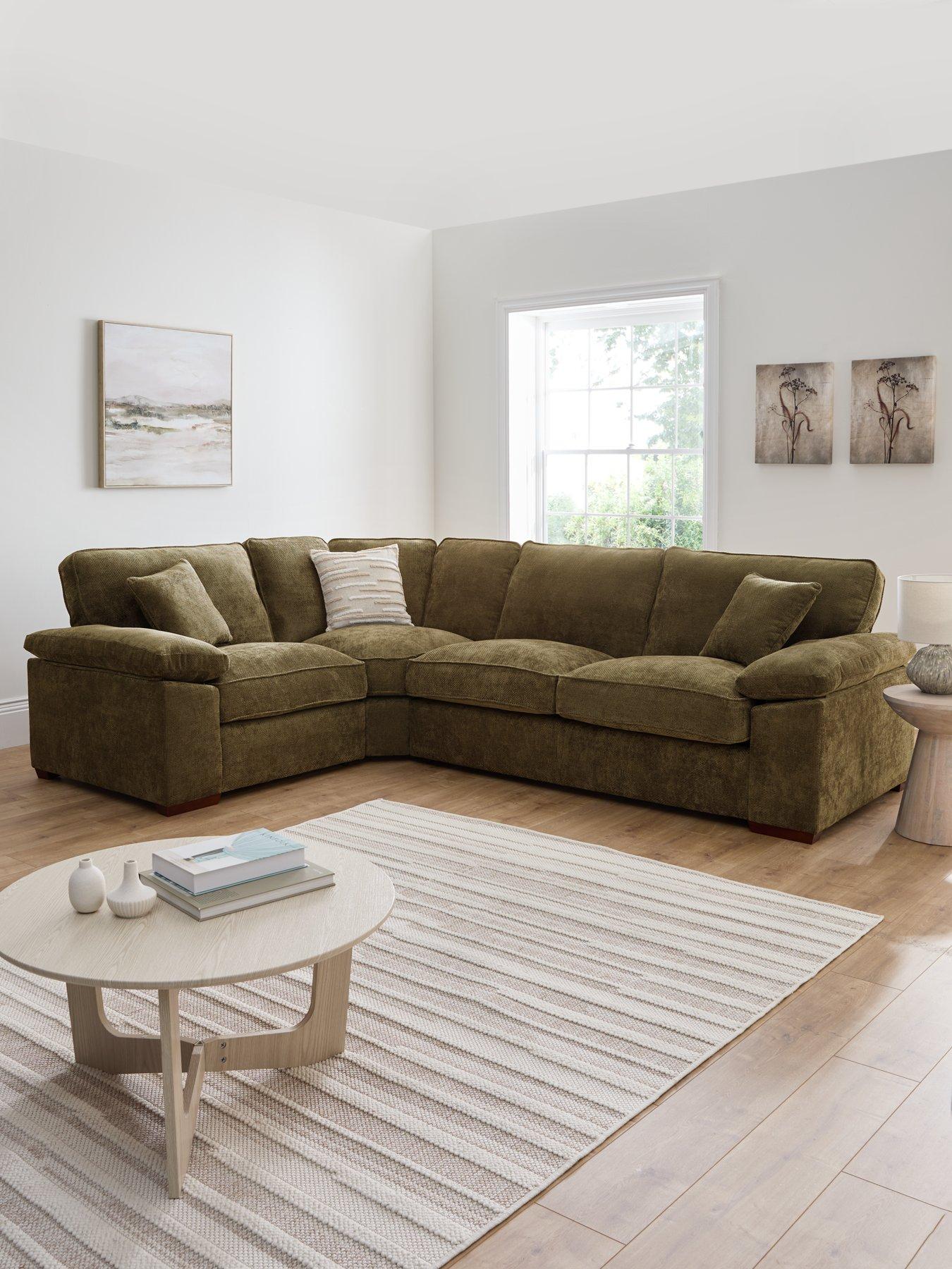 The Very Collection Tuscany Fabric Left Hand Corner Sofa - Made to Order in the UK
