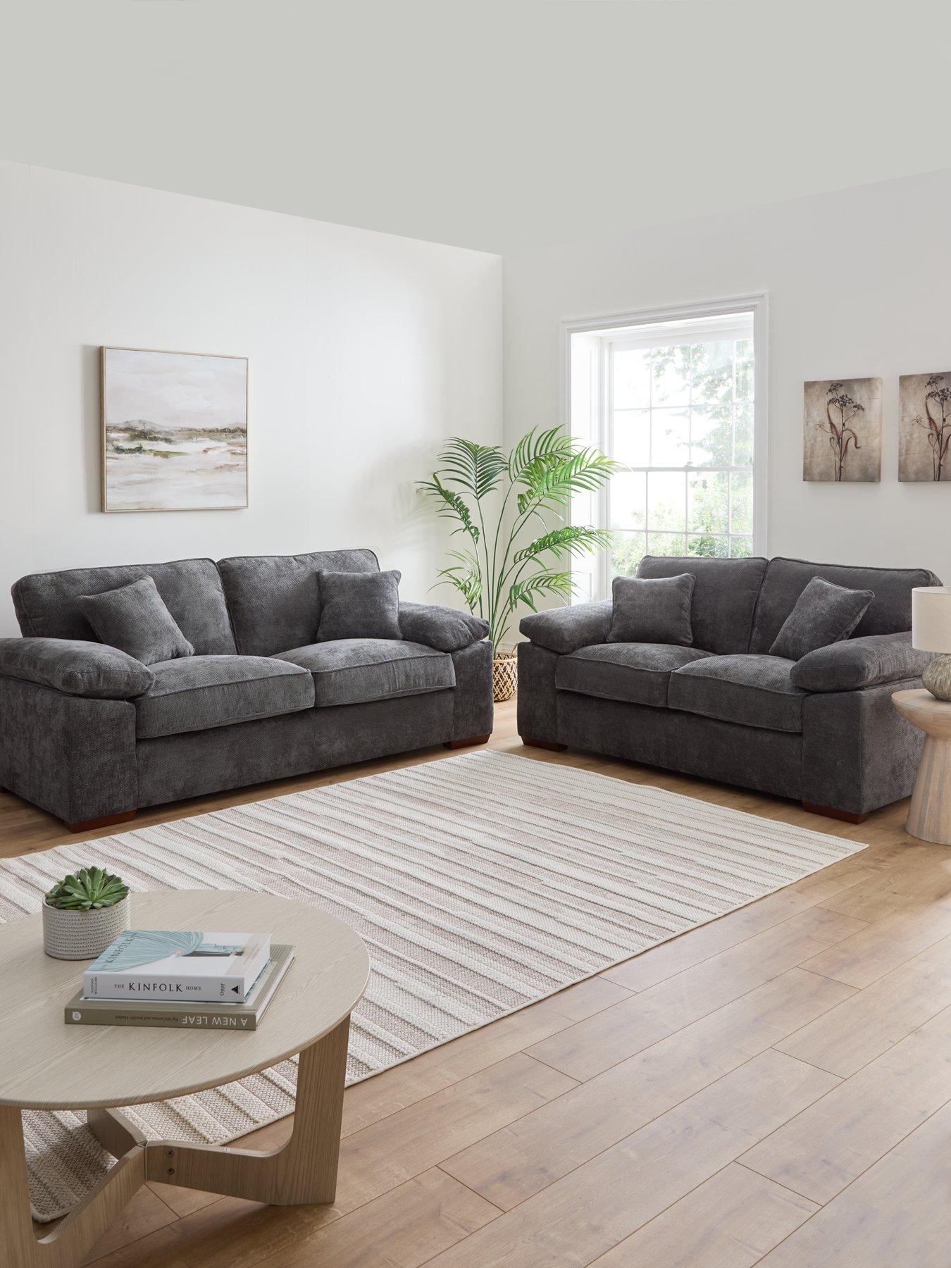 Very Home Tuscany Fabric 3 + 2 Seater Sofa Set (Buy  &  SAVE!) - Made to Order in the UK