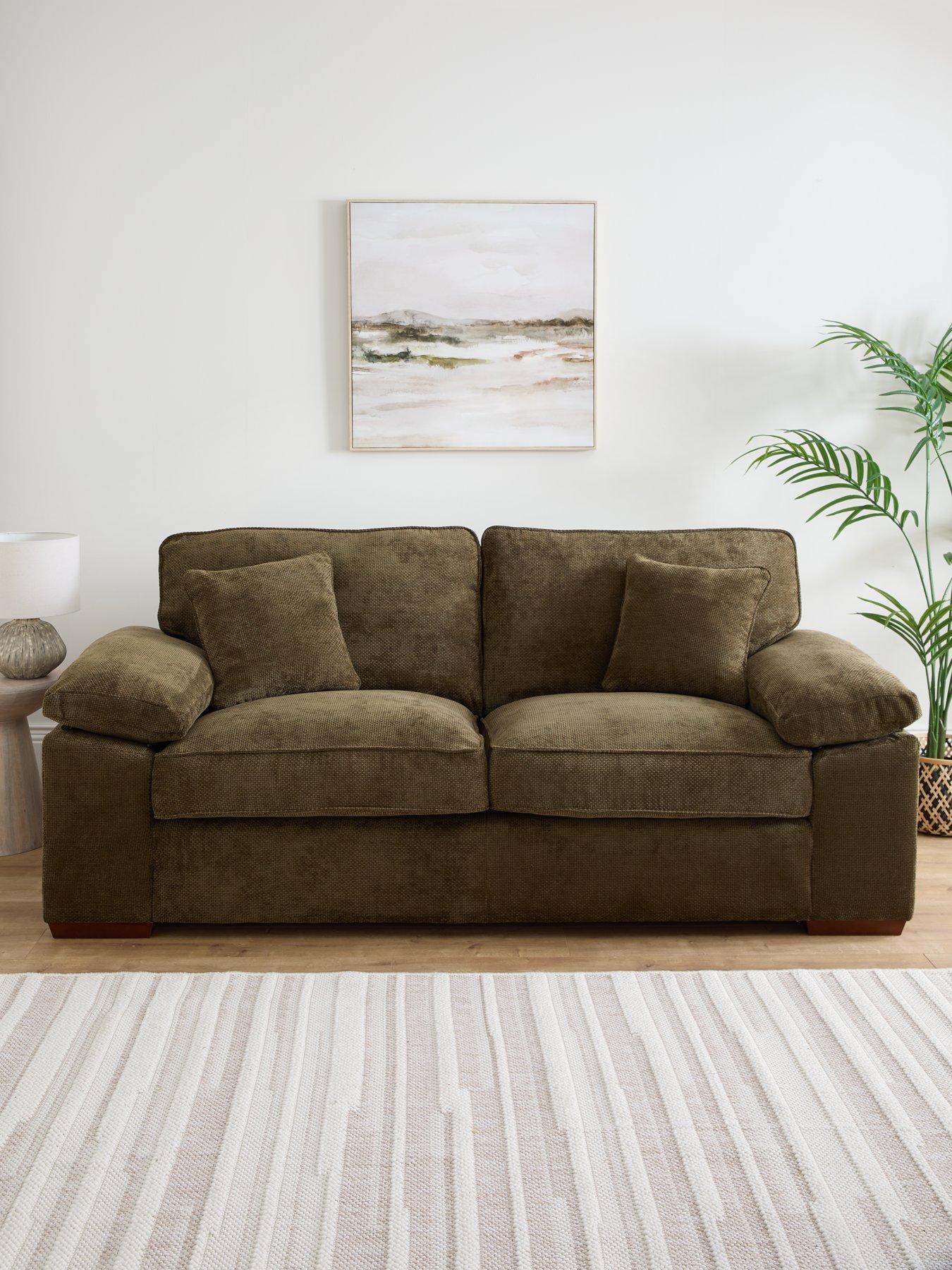 Very Home Tuscany Fabric 3 Seater Sofa - Made to Order in the UK