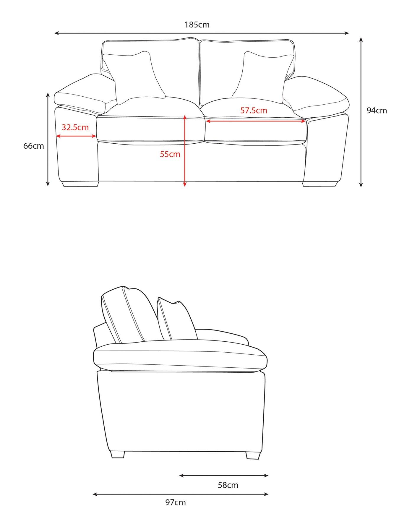 Image 7 of 7 of The Very Collection Tuscany Fabric 2 Seater Deluxe Sofa Bed&nbsp;- Made to Order in the UK
