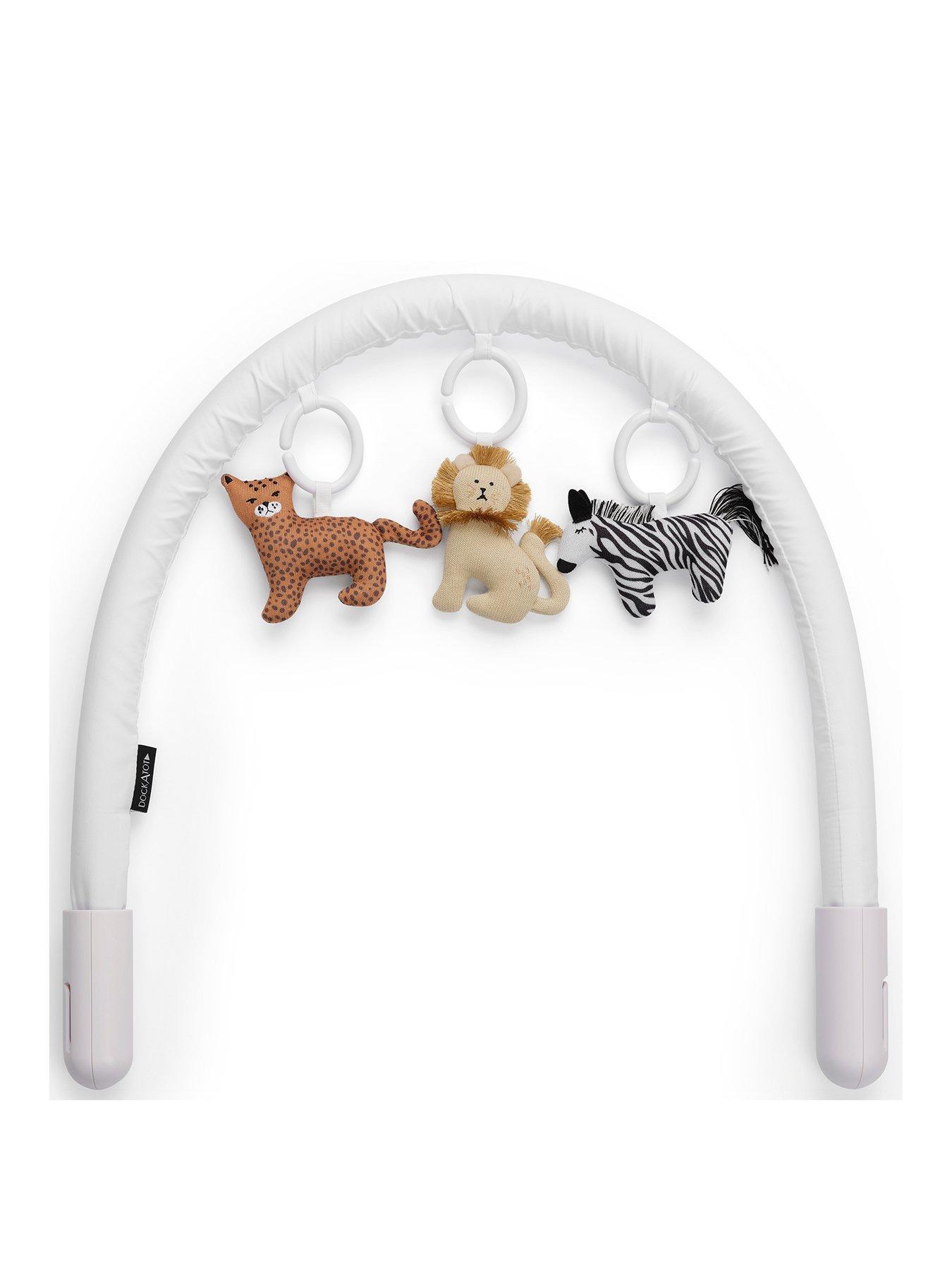 Image 3 of 7 of DockATot White Toy Arch with Day at the Zoo&nbsp;- White