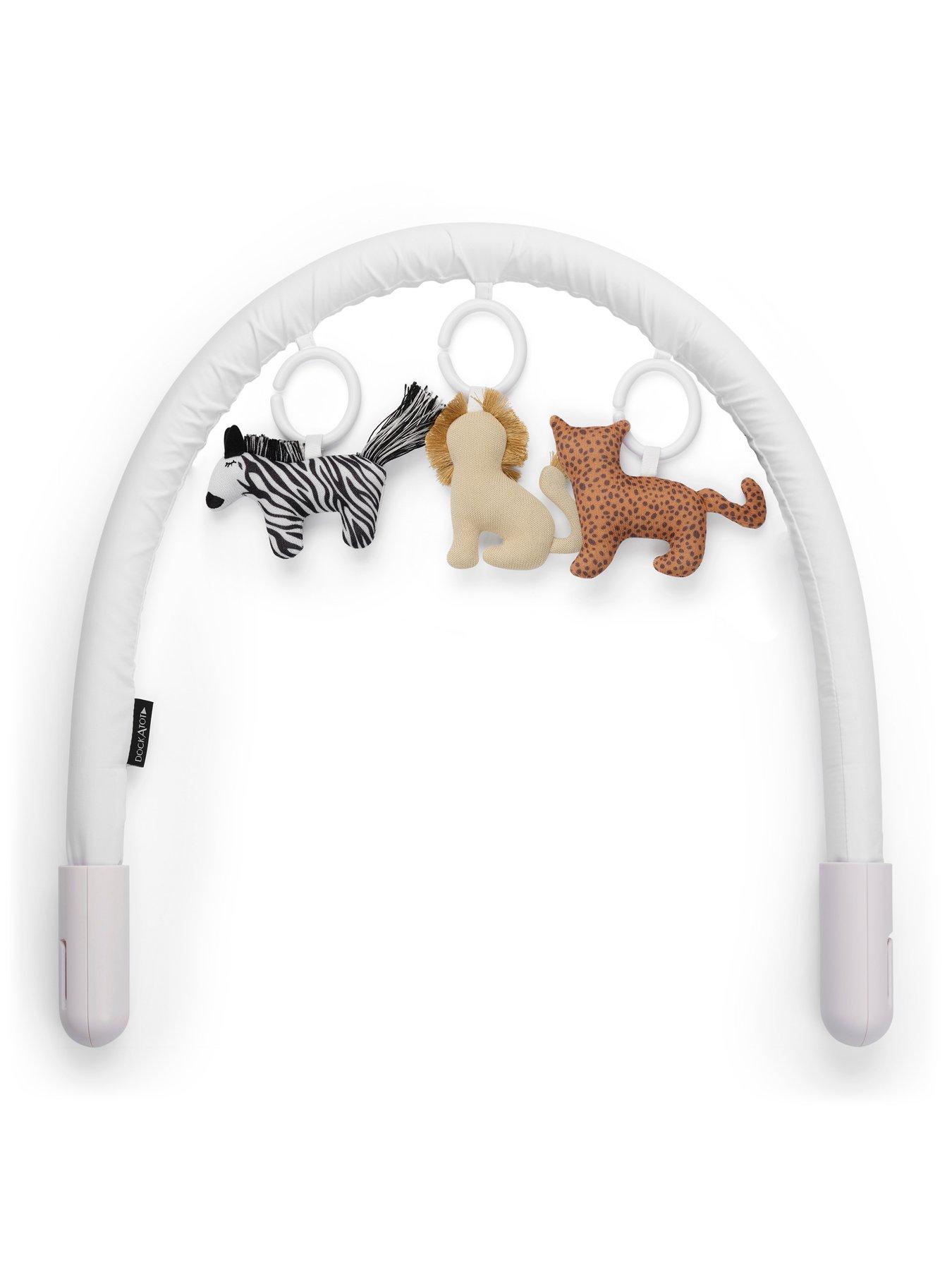 Image 4 of 7 of DockATot White Toy Arch with Day at the Zoo&nbsp;- White