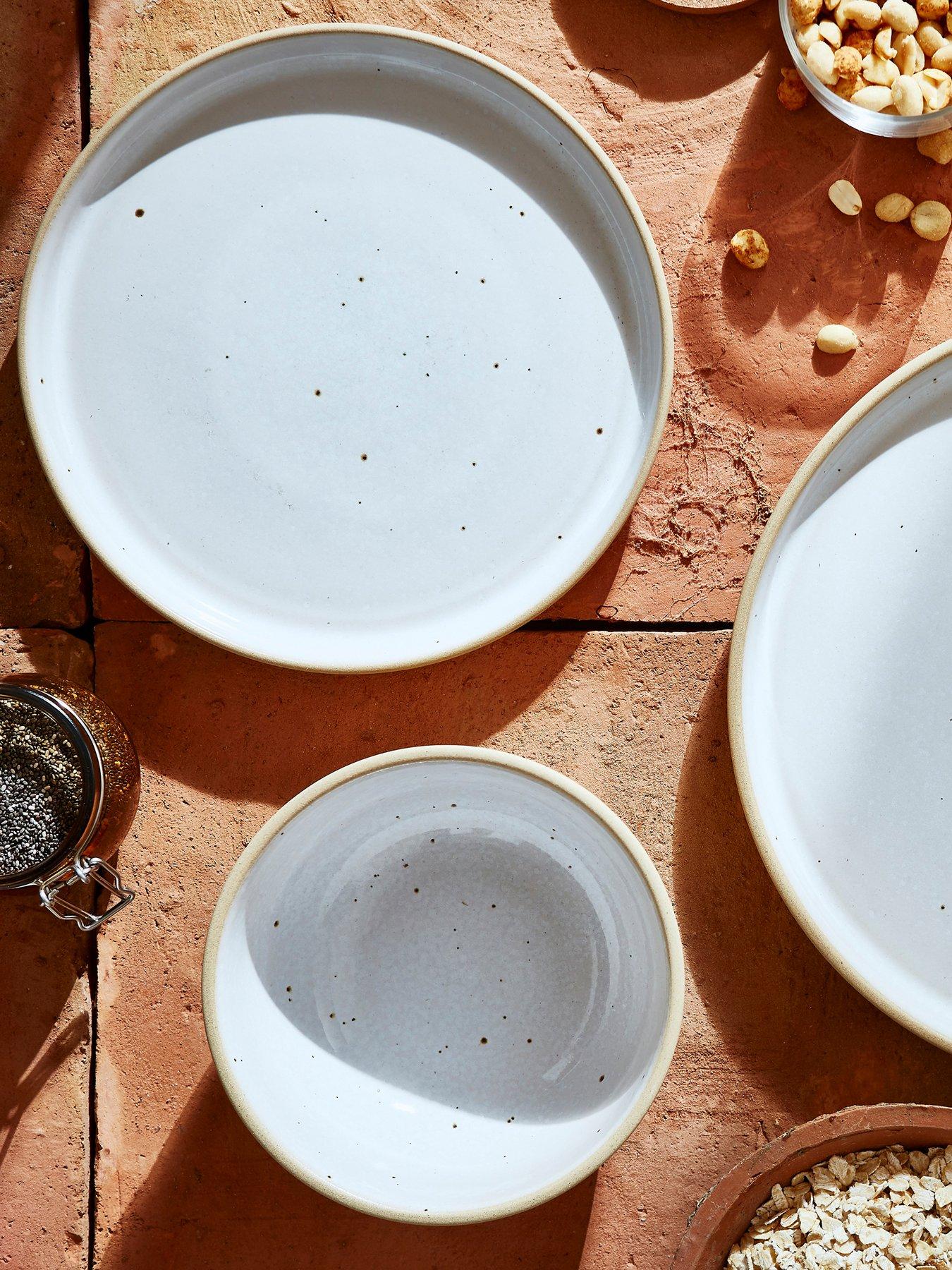 undefined Minerals Collection – Set of 4 Moonstone Dinner Plates