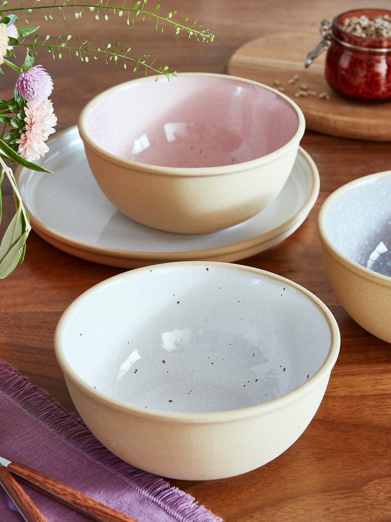undefined Minerals Collection – Set of 4 Moonstone Medium Bowls