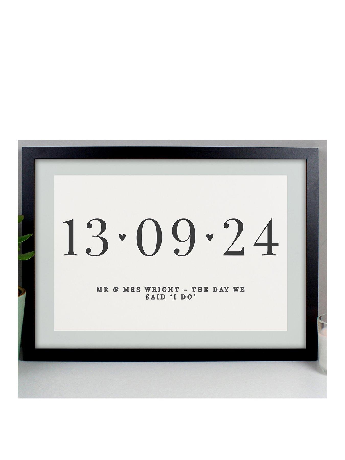 the-personalised-memento-company-personalised-anniversary-a3-black-framed-print