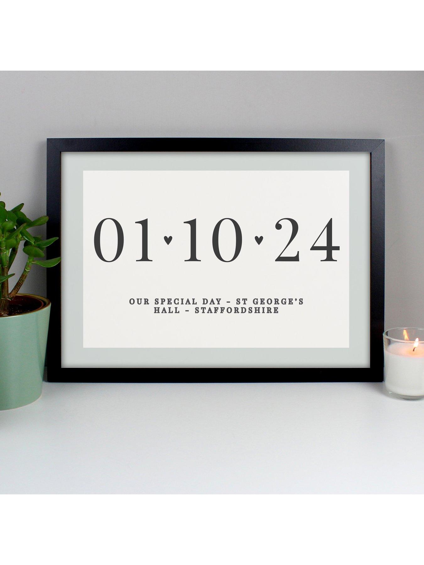 the-personalised-memento-company-personalised-anniversary-a3-black-framed-printstillFront