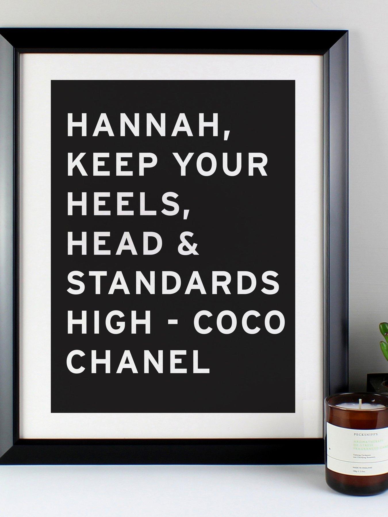 Image 2 of 4 of The Personalised Memento Company Personalised Typography Black Framed Print