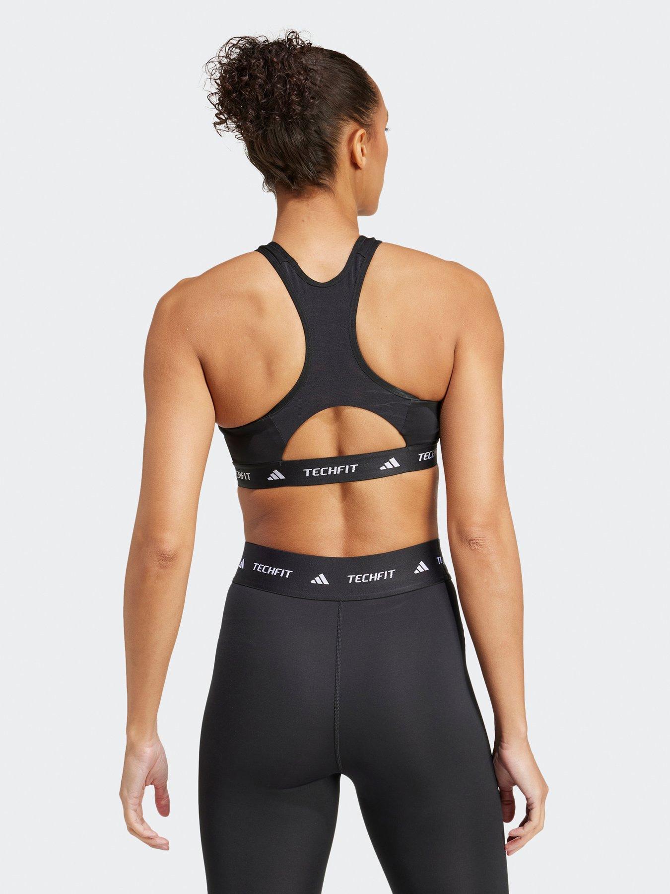 adidas-womens-training-tech-fit-medium-support-high-neck-sports-bra-blackstillFront