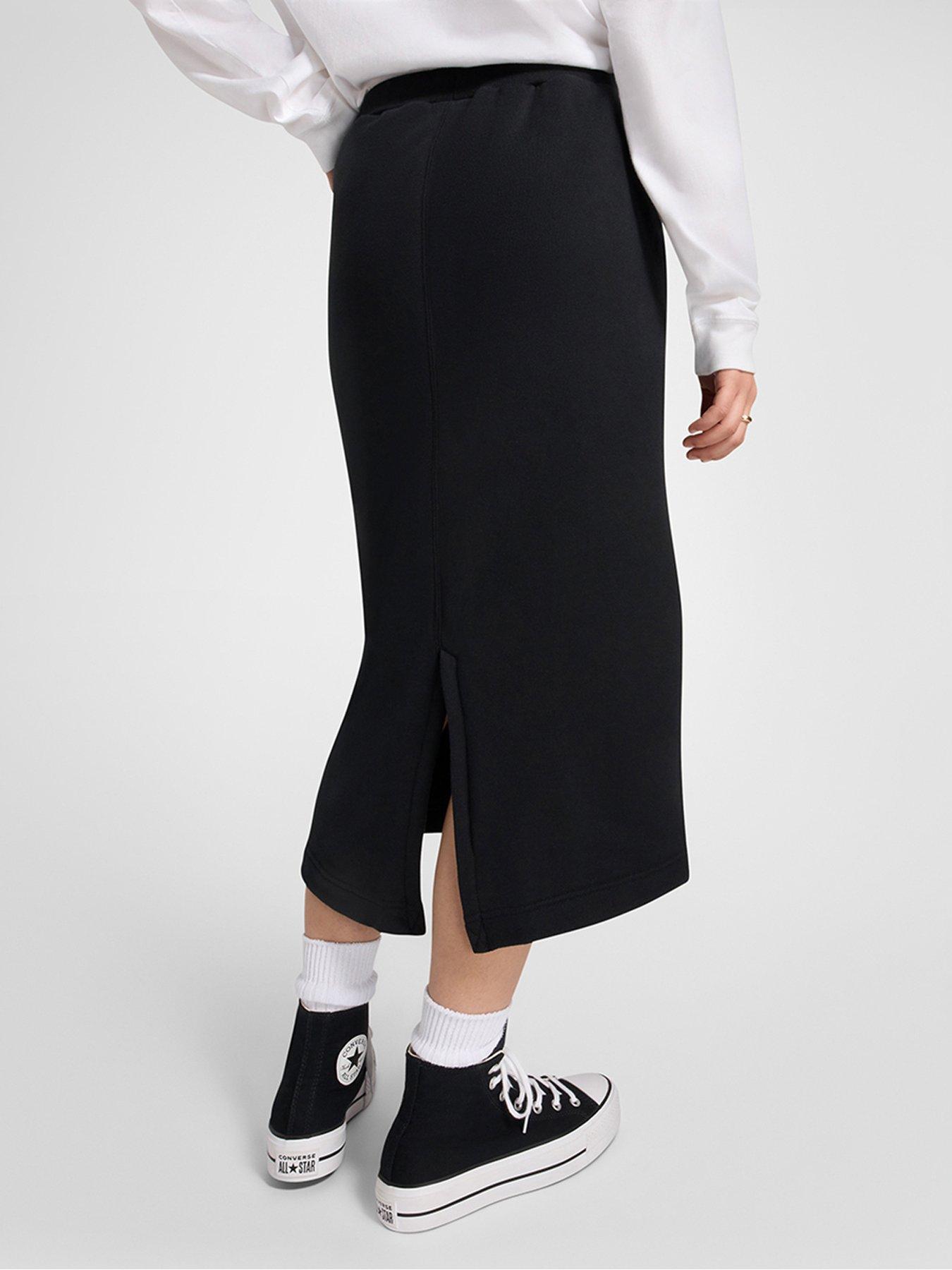 converse-womens-wordmark-long-knit-skirt-blackstillFront