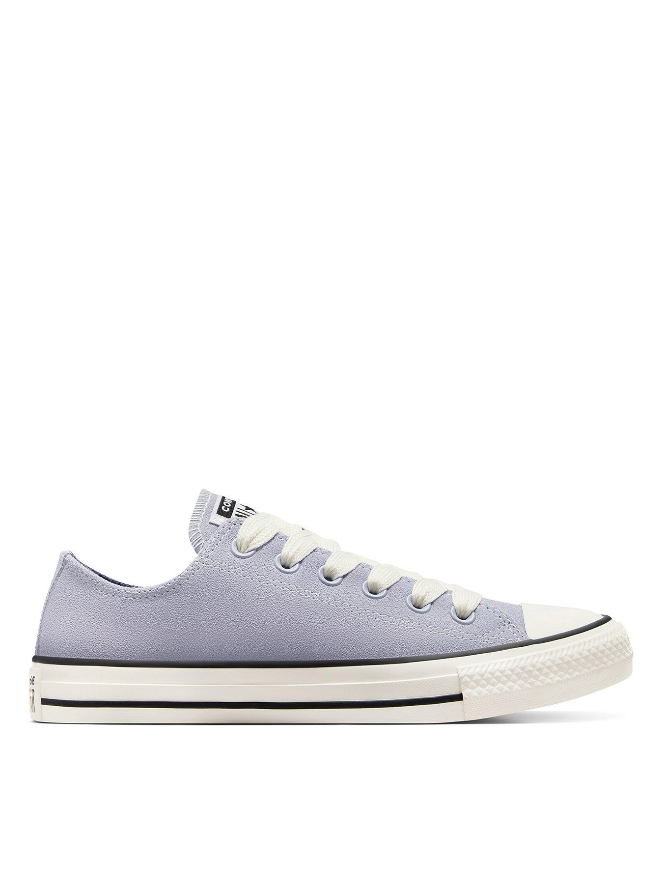 Converse Womens Suede Ox Trainers - Light Grey