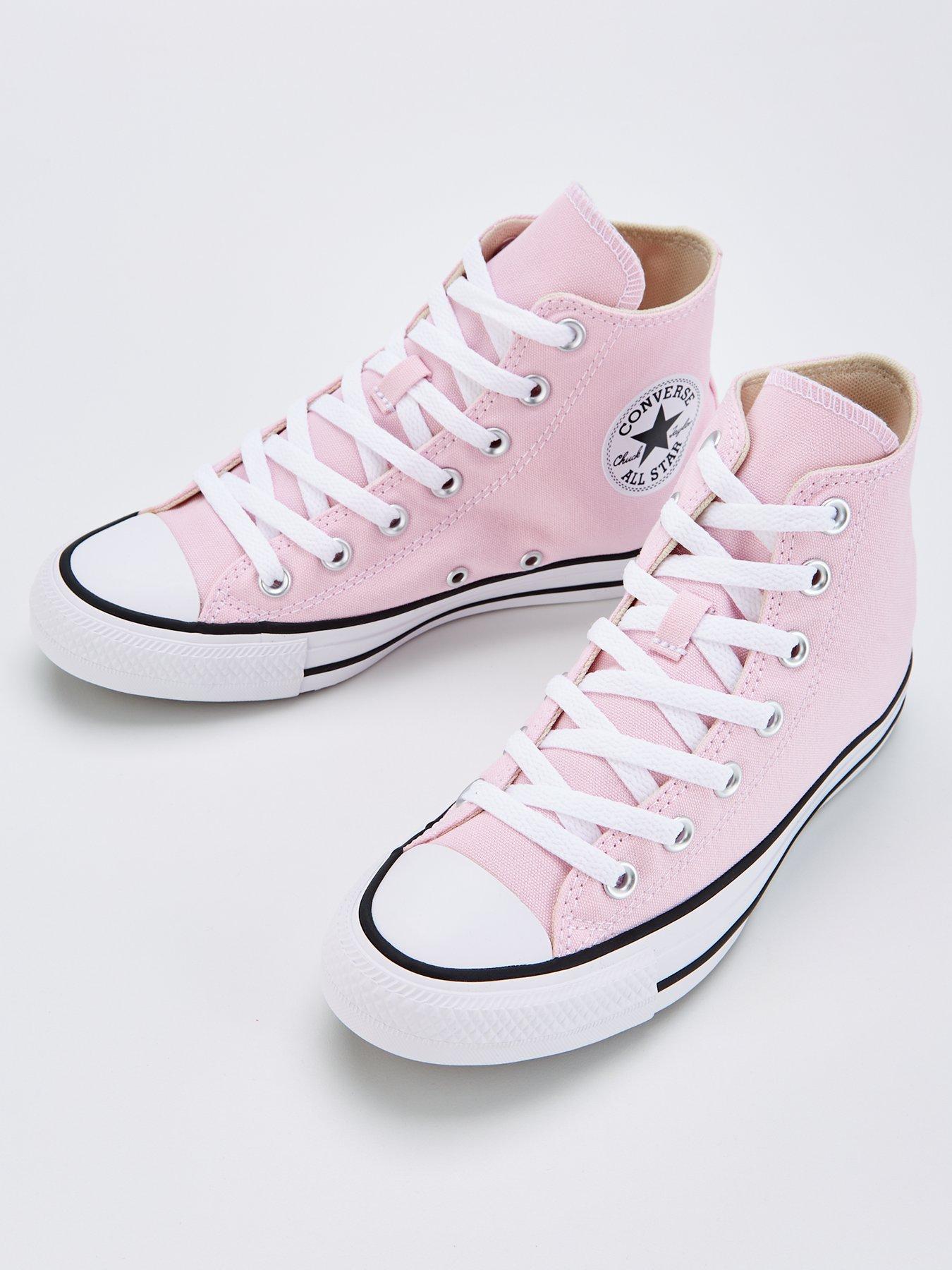 converse-womens-canvas-hi-trainers-pinkstillFront