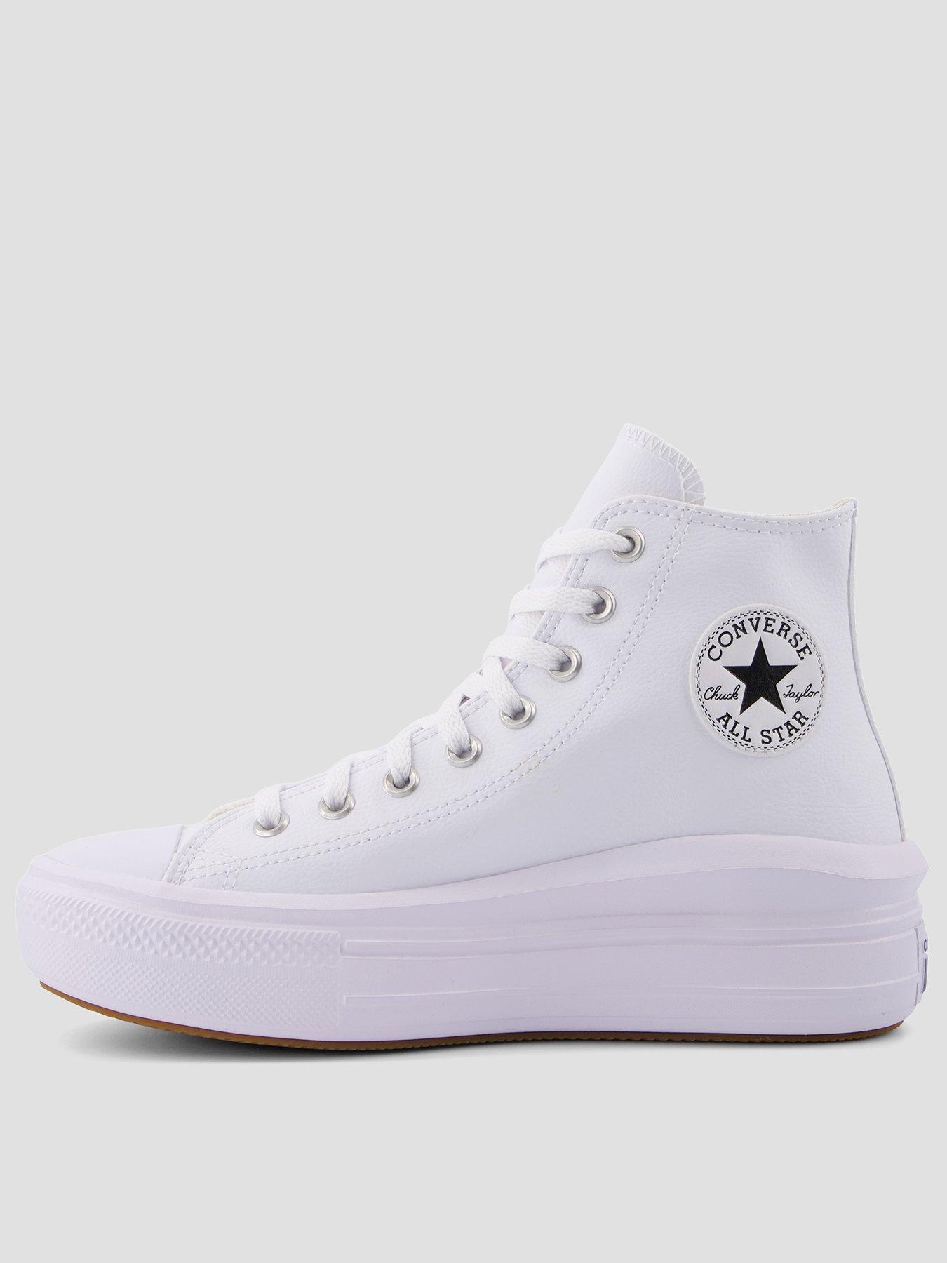 Image 1 of 7 of Converse Chuck Taylor All Star Move Trainers - White