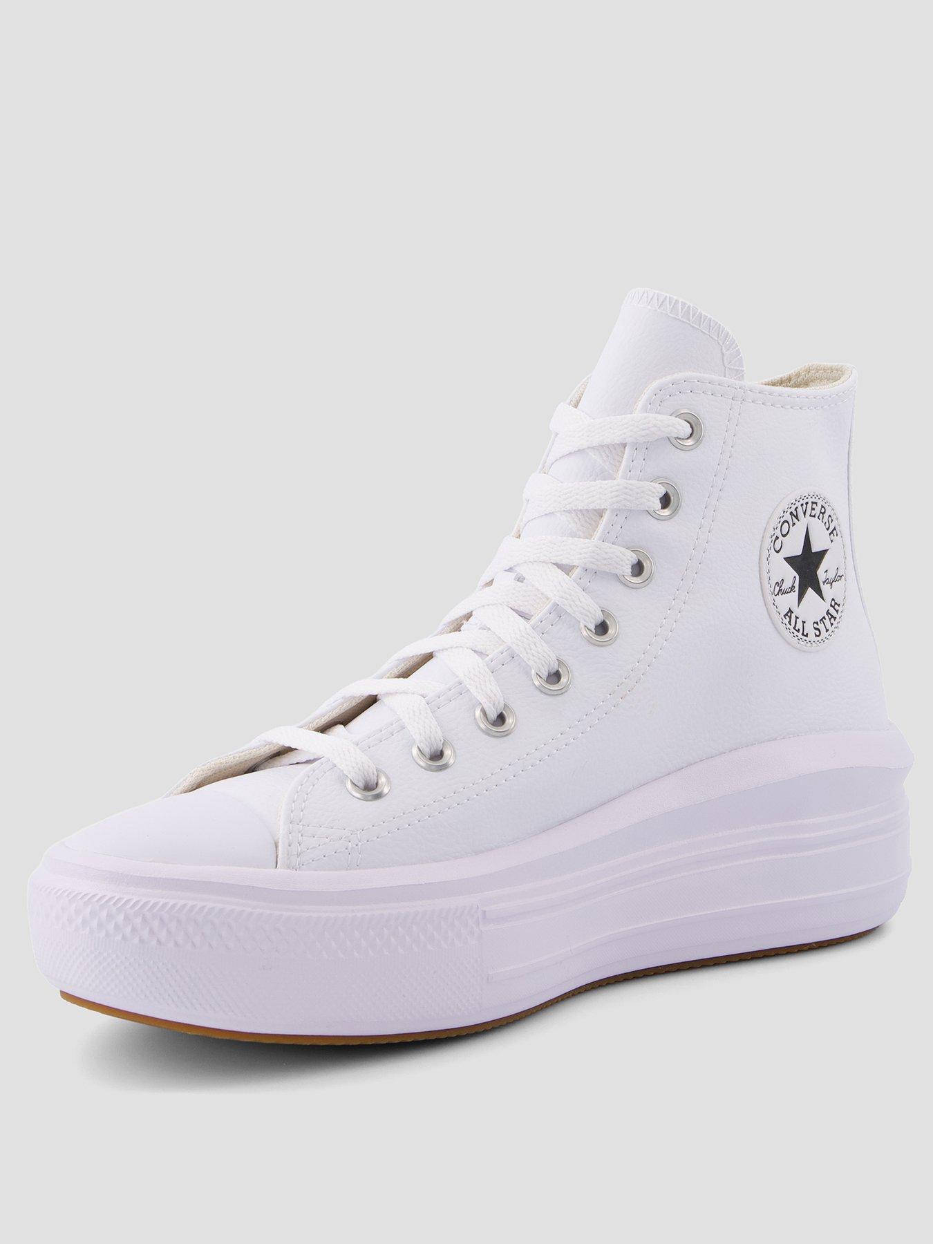 Image 2 of 7 of Converse Chuck Taylor All Star Move Trainers - White