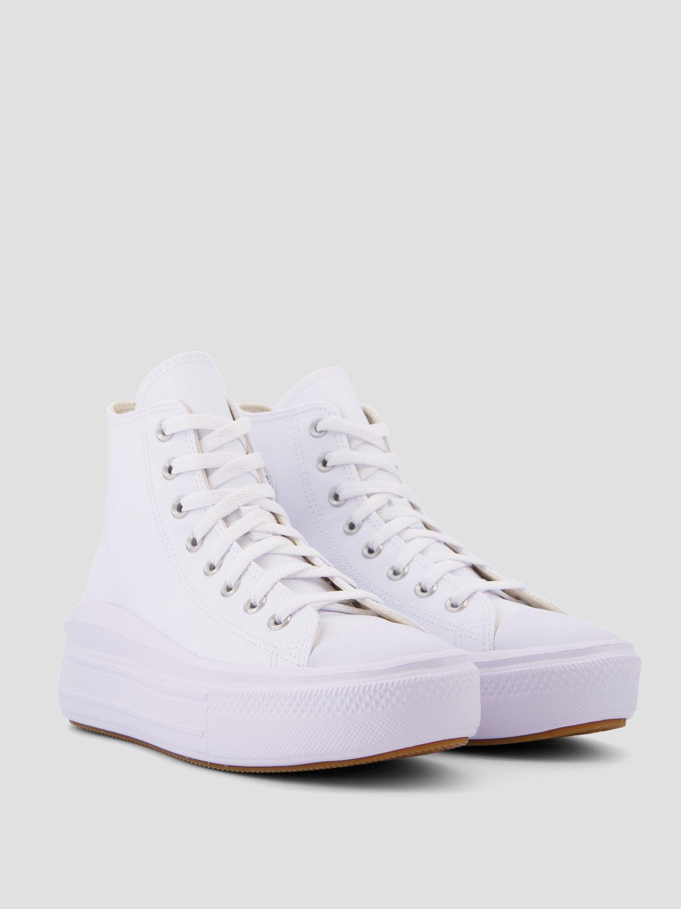 Image 6 of 7 of Converse Chuck Taylor All Star Move Trainers - White