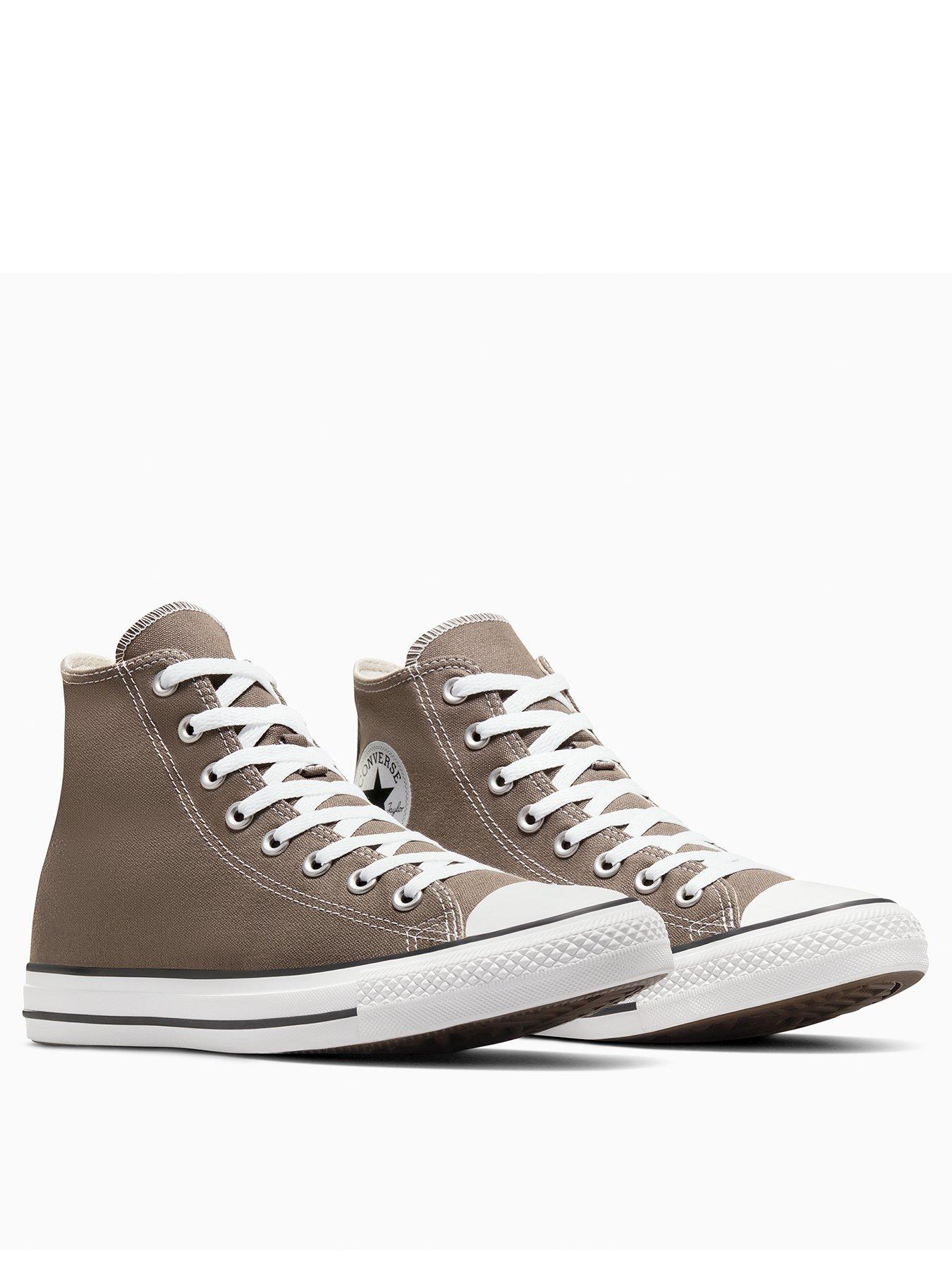 converse-mens-canvas-hi-trainers-taupestillFront